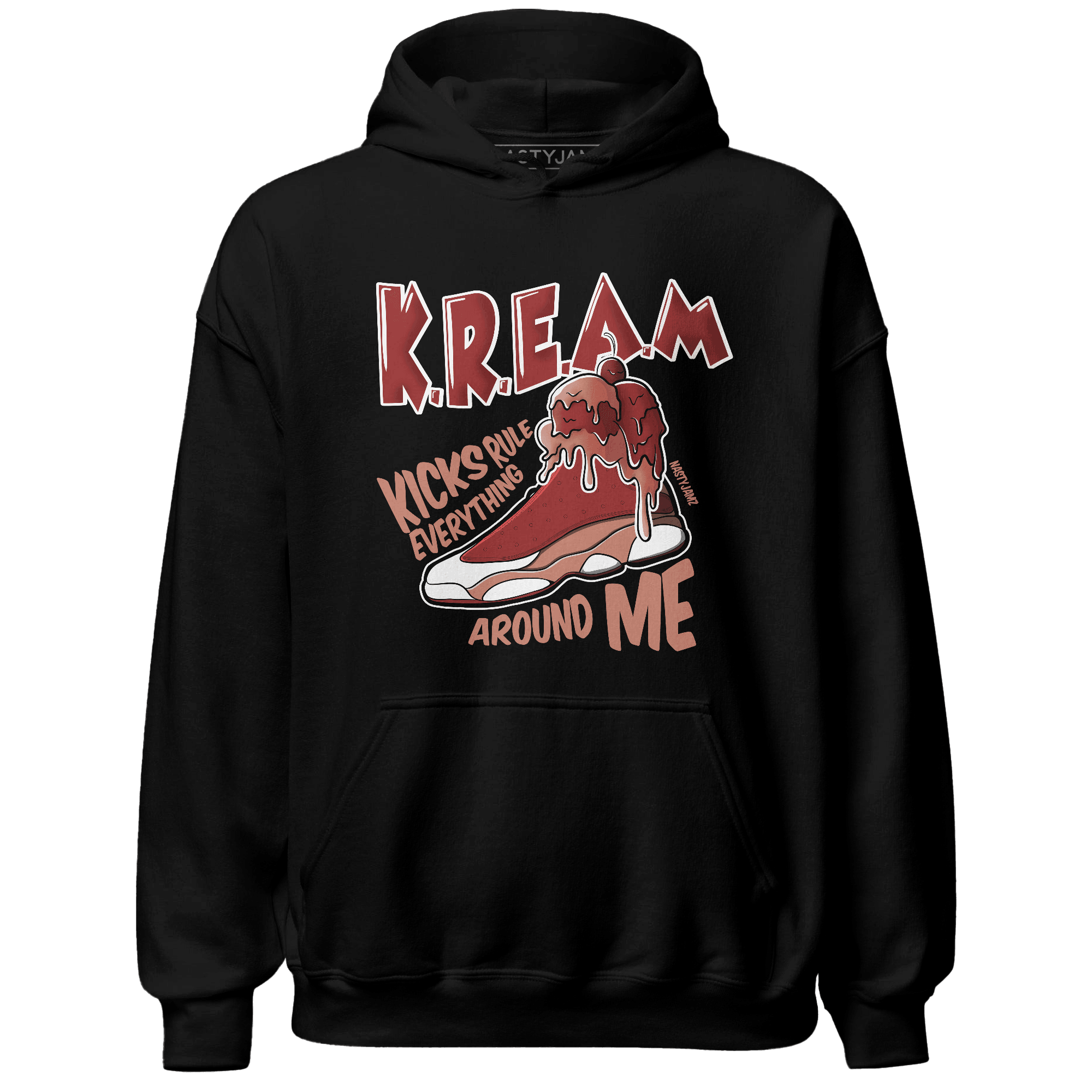 Dune Red 13s Hoodie Match Kream Sneaker - NastyJamz