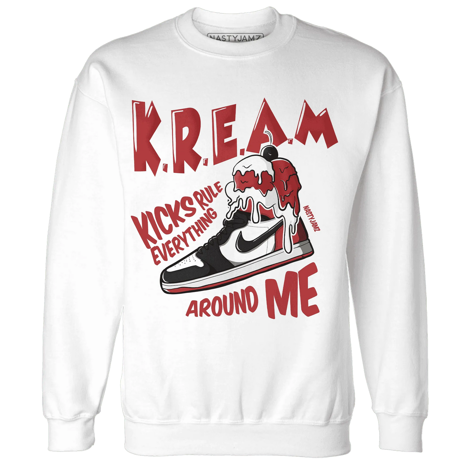 Black-Toe-Reimagined-Red-White-1s-Sweatshirt-Match-Kream-Sneaker