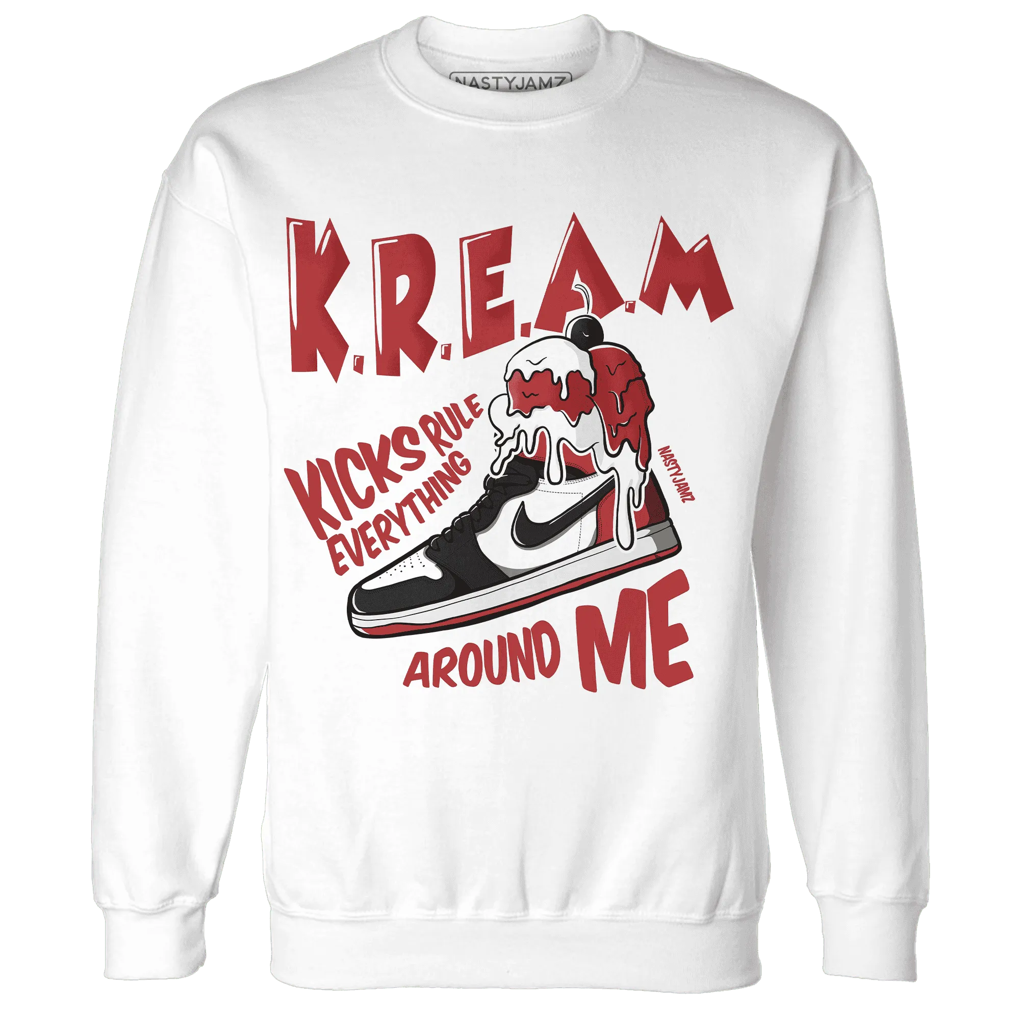 Black-Toe-Reimagined-Red-White-1s-Sweatshirt-Match-Kream-Sneaker