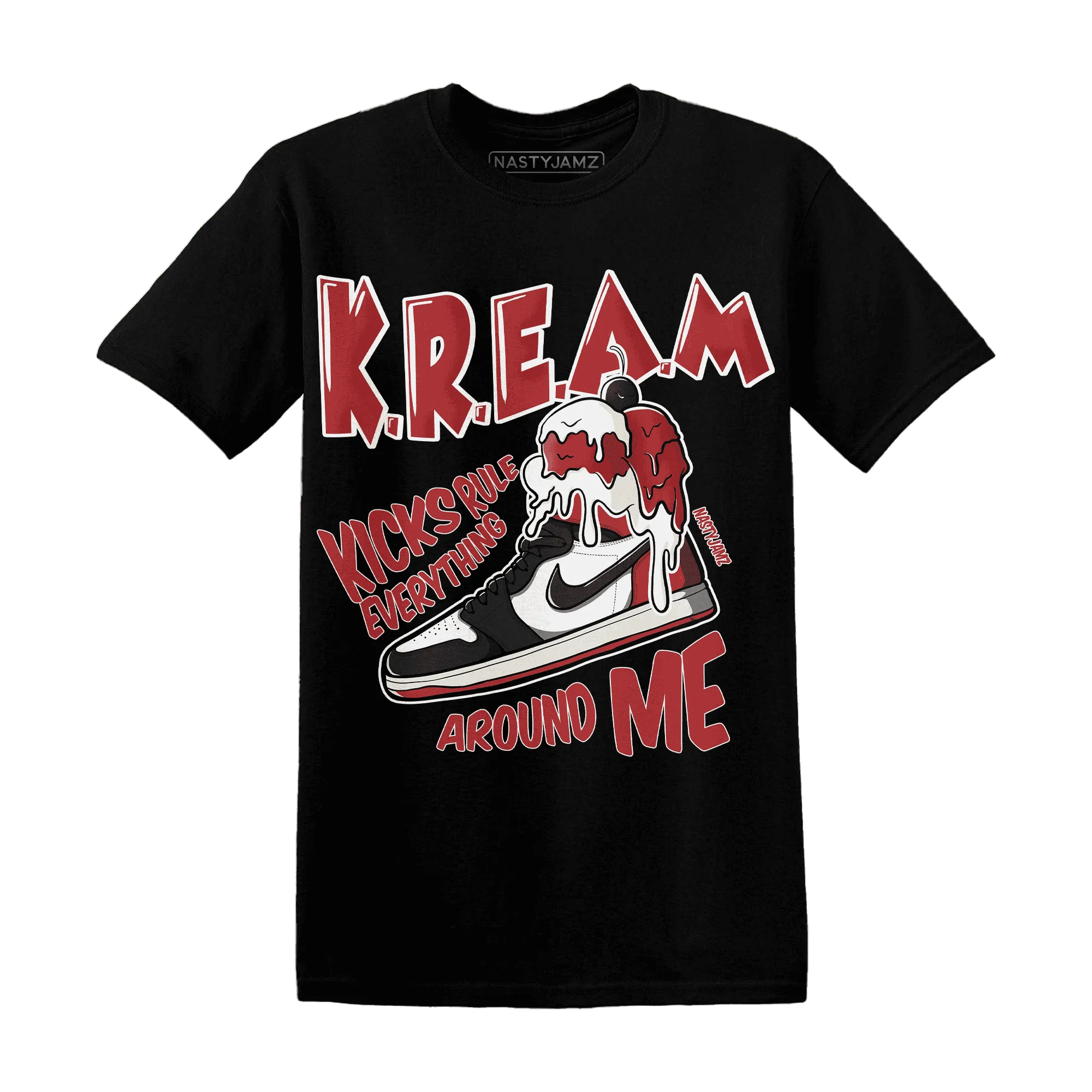 Black-Toe-Reimagined-Red-White-1s-T-Shirt-Match-Kream-Sneaker