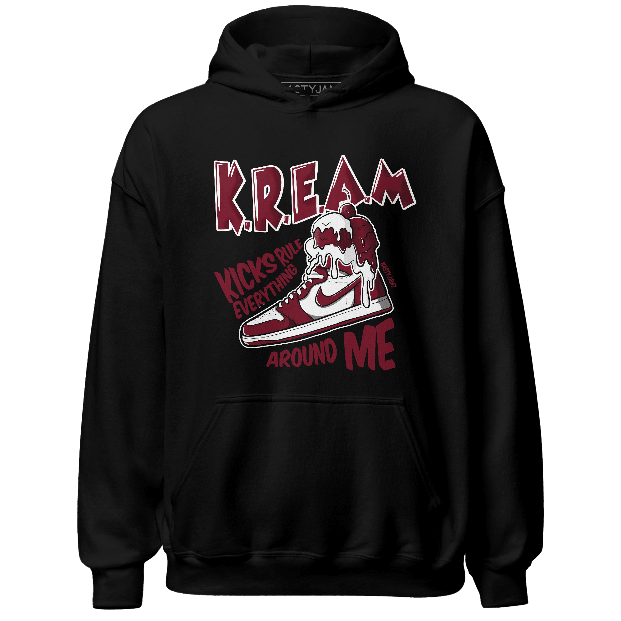 High White Team Red 1s Hoodie Match Kream Sneaker - NastyJamz