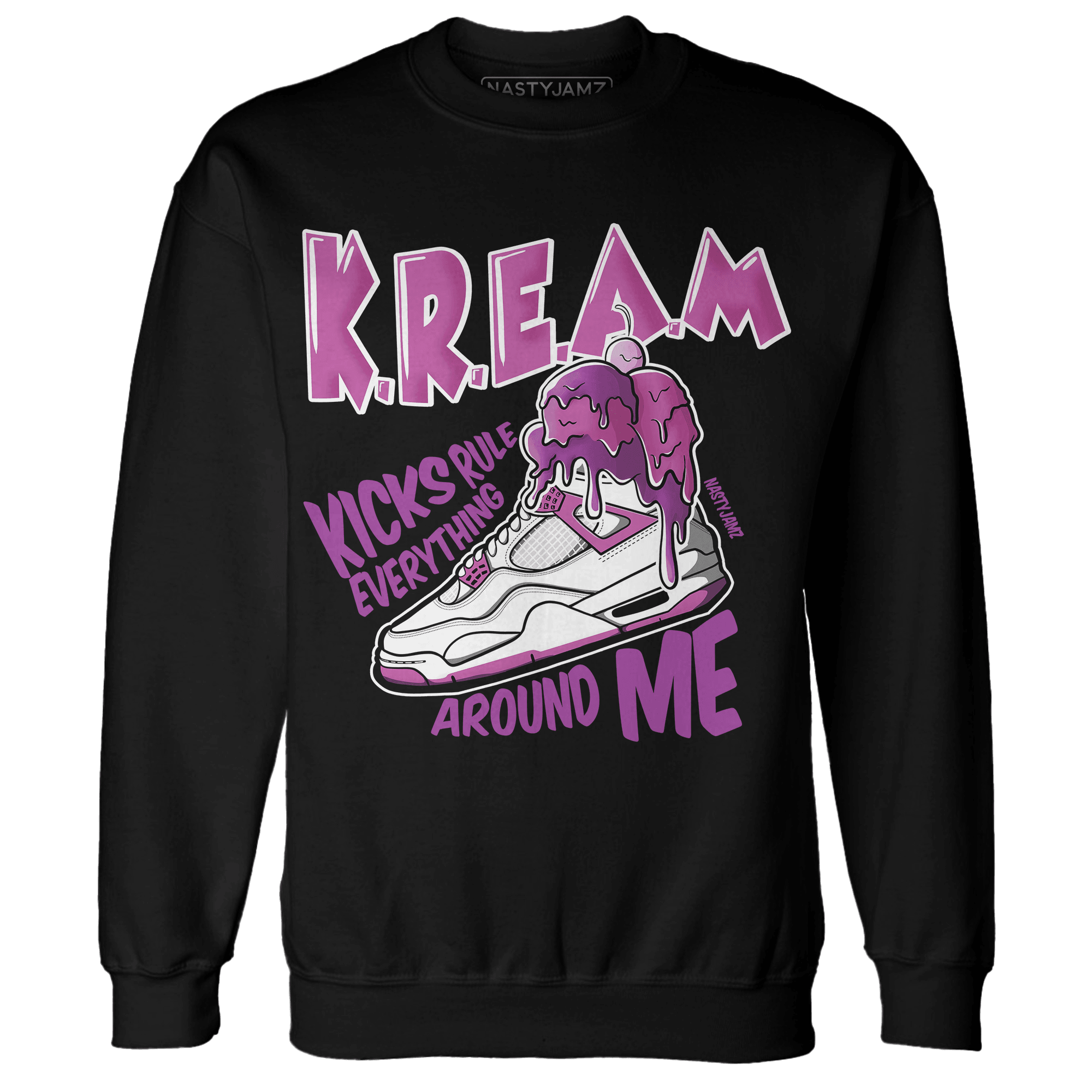 GS Hyper Violet 4s Sweatshirt Match Kream Sneaker - NastyJamz