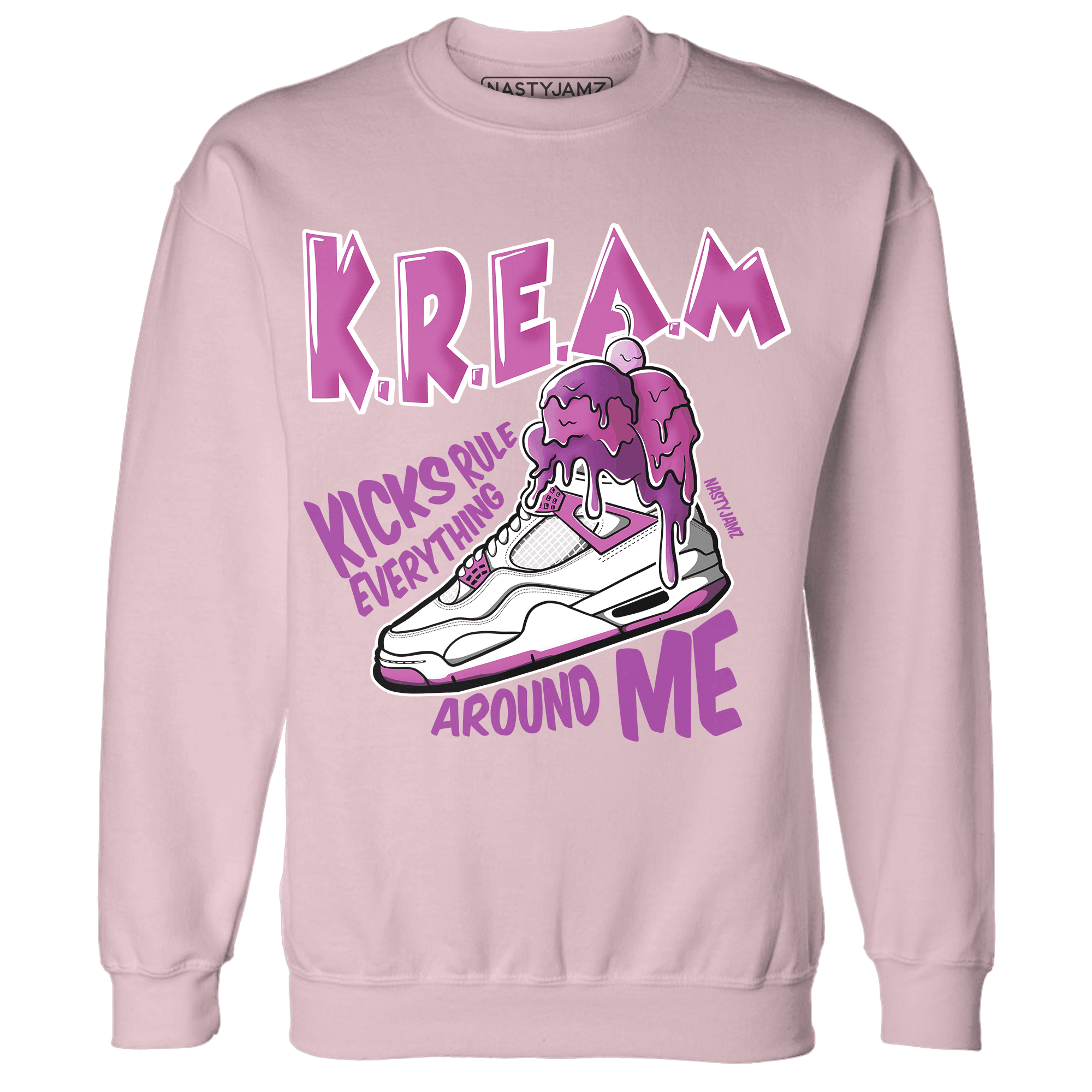 GS Hyper Violet 4s Sweatshirt Match Kream Sneaker - NastyJamz
