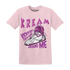 GS Hyper Violet 4s T Shirt Kream Sneaker - NastyJamz
