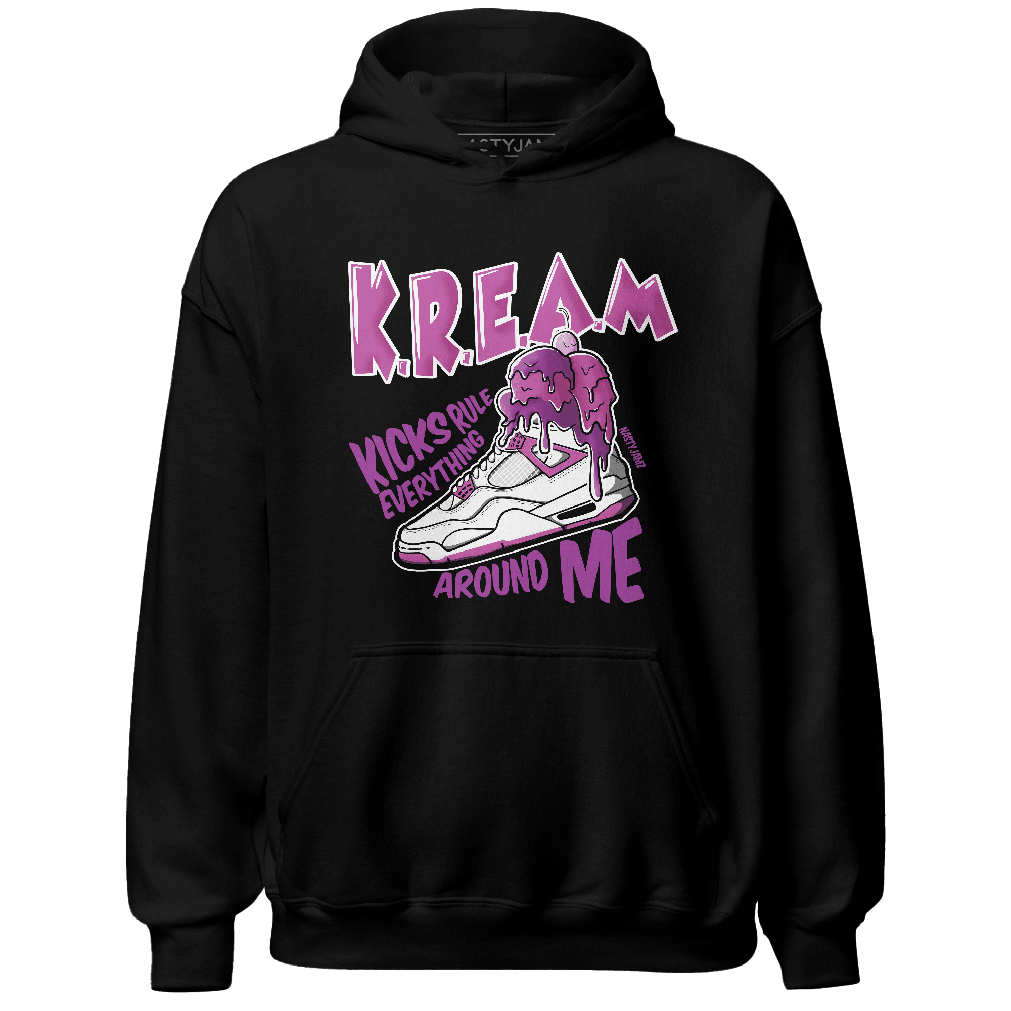 GS Hyper Violet 4s Hoodie Match Kream Sneaker - NastyJamz