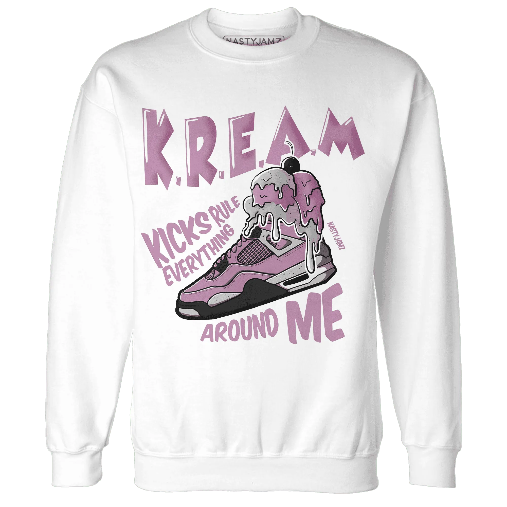 Orchid-Neutral-Grey-Black-White-4s-Sweatshirt-Match-Kream-Sneaker