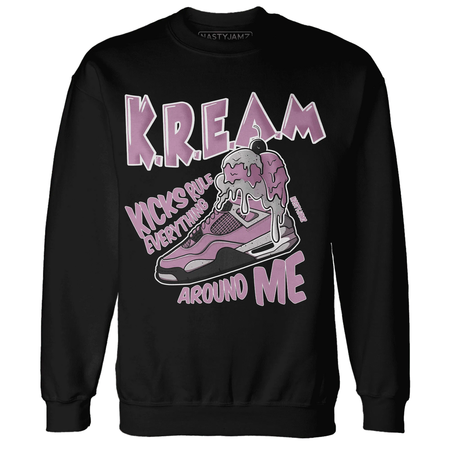 Orchid-Neutral-Grey-Black-White-4s-Sweatshirt-Match-Kream-Sneaker