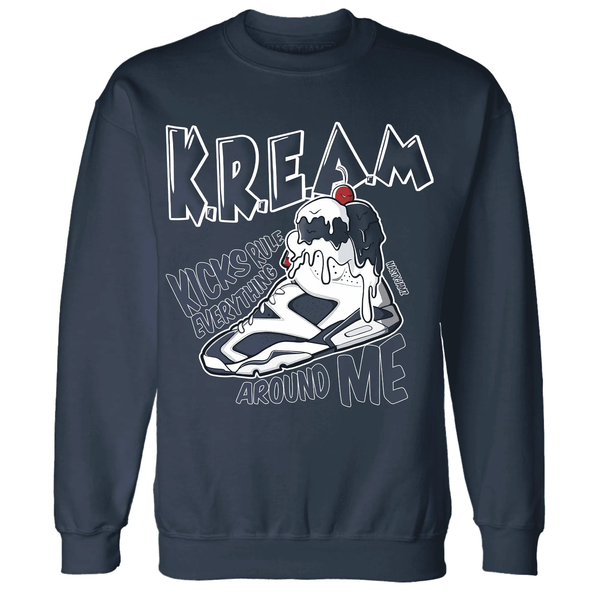 White-Navy-6s-Sweatshirt-Match-Kream-Sneaker