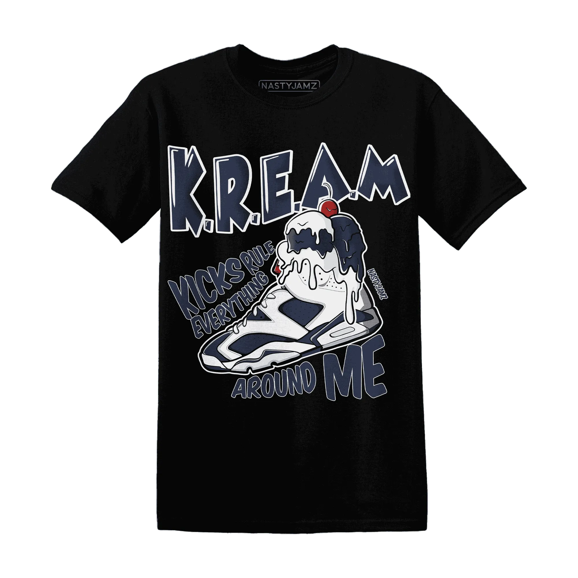 White-Navy-6s-T-Shirt-Match-Kream-Sneaker