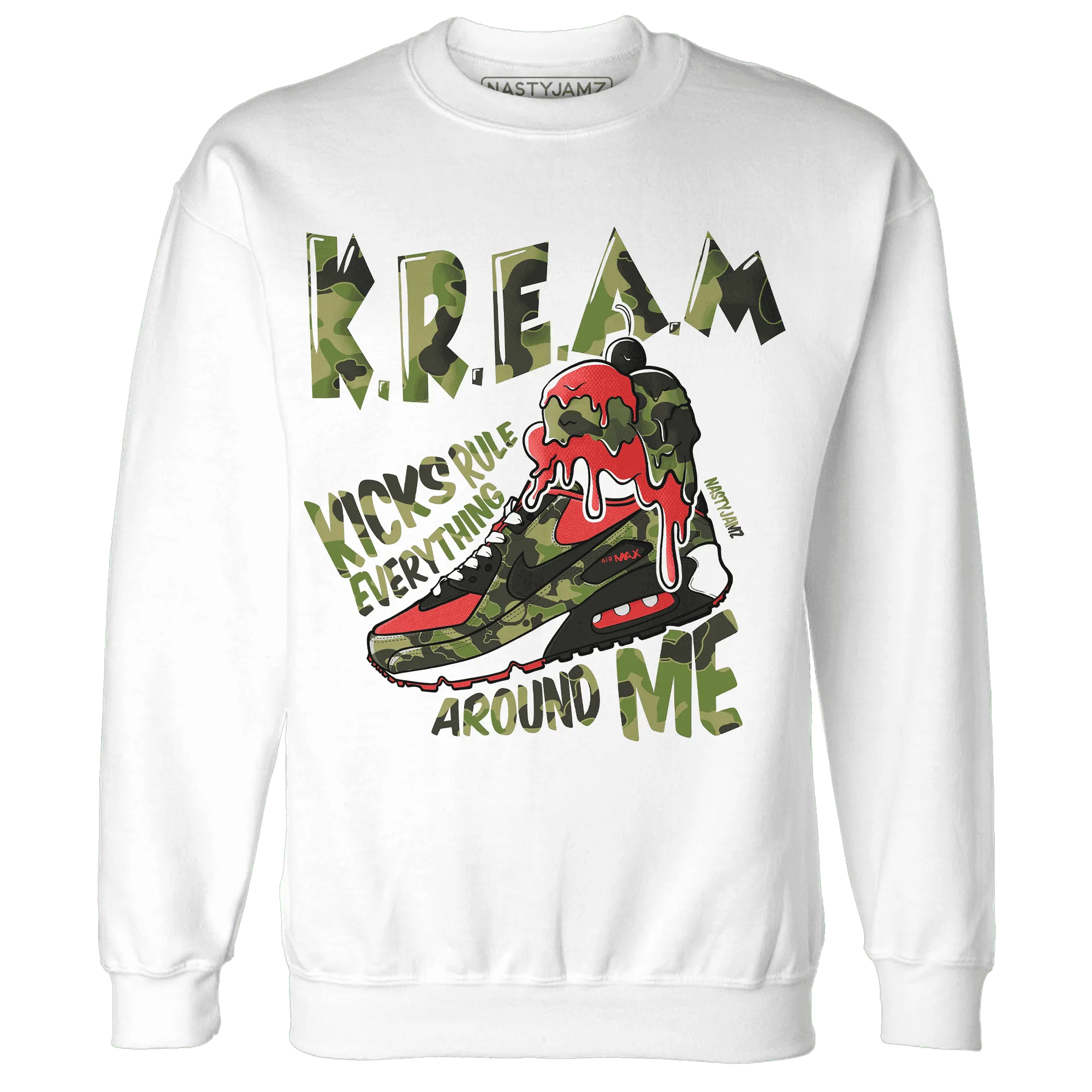 AM-90-Dark-Sage-Solar-Red-Sweatshirt-Match-Kream-Sneaker