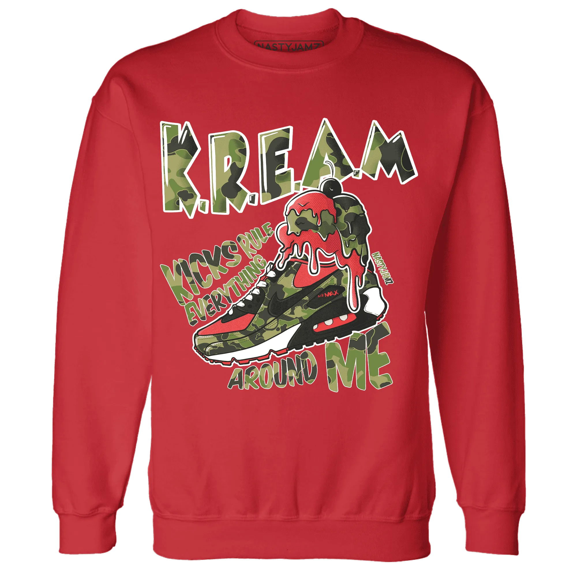 AM-90-Dark-Sage-Solar-Red-Sweatshirt-Match-Kream-Sneaker