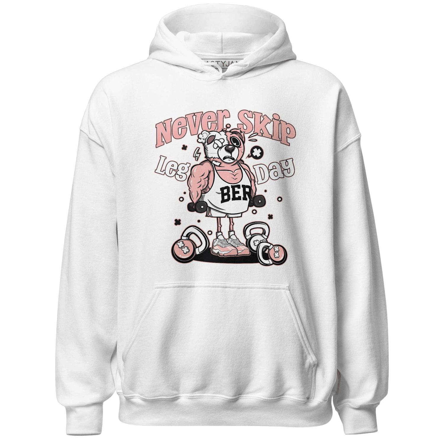 Low Legend Pink 11s Hoodie Match Leg Day BER - NastyJamz