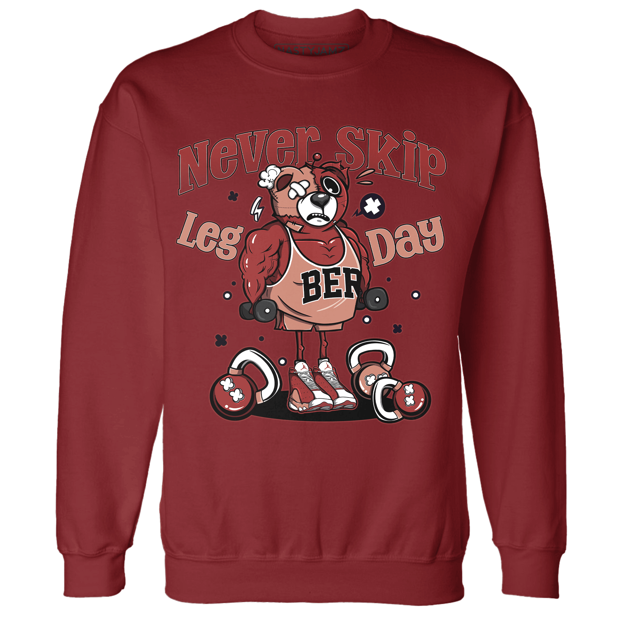 Dune Red 13s Sweatshirt Match Leg Day BER - NastyJamz