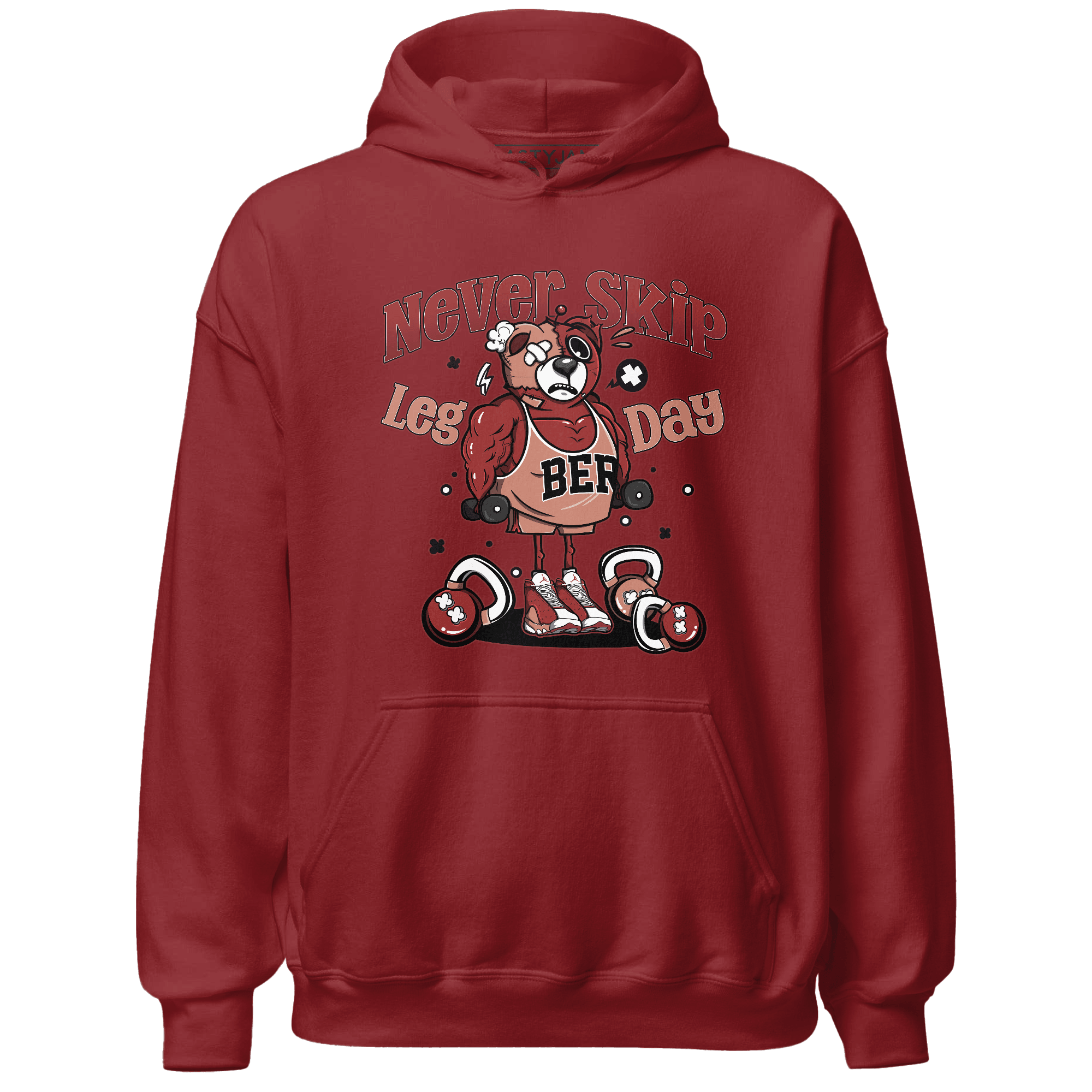 Dune Red 13s Hoodie Match Leg Day BER - NastyJamz