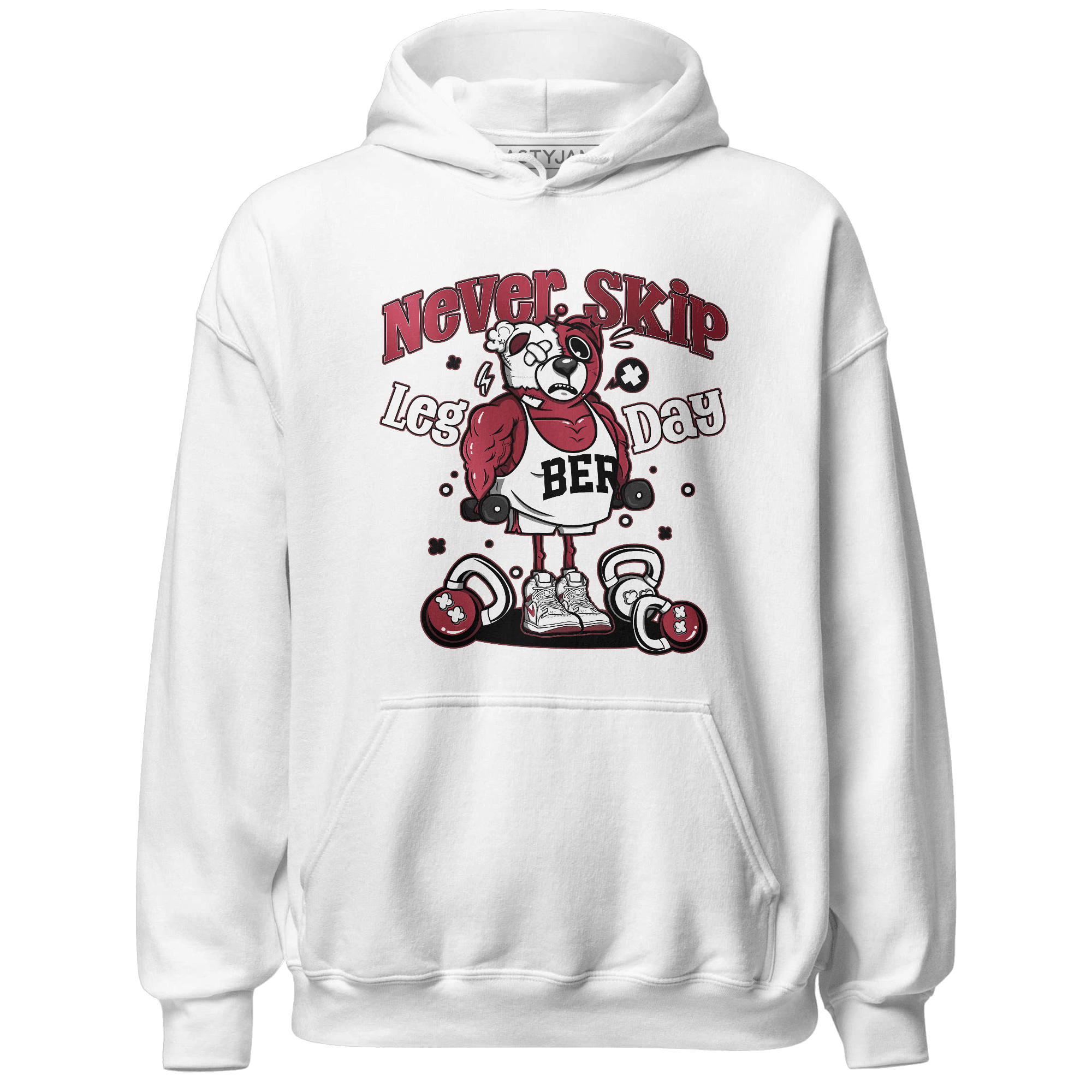 High 85 Metallic Burgundy 1s Hoodie Match Leg Day BER - NastyJamz