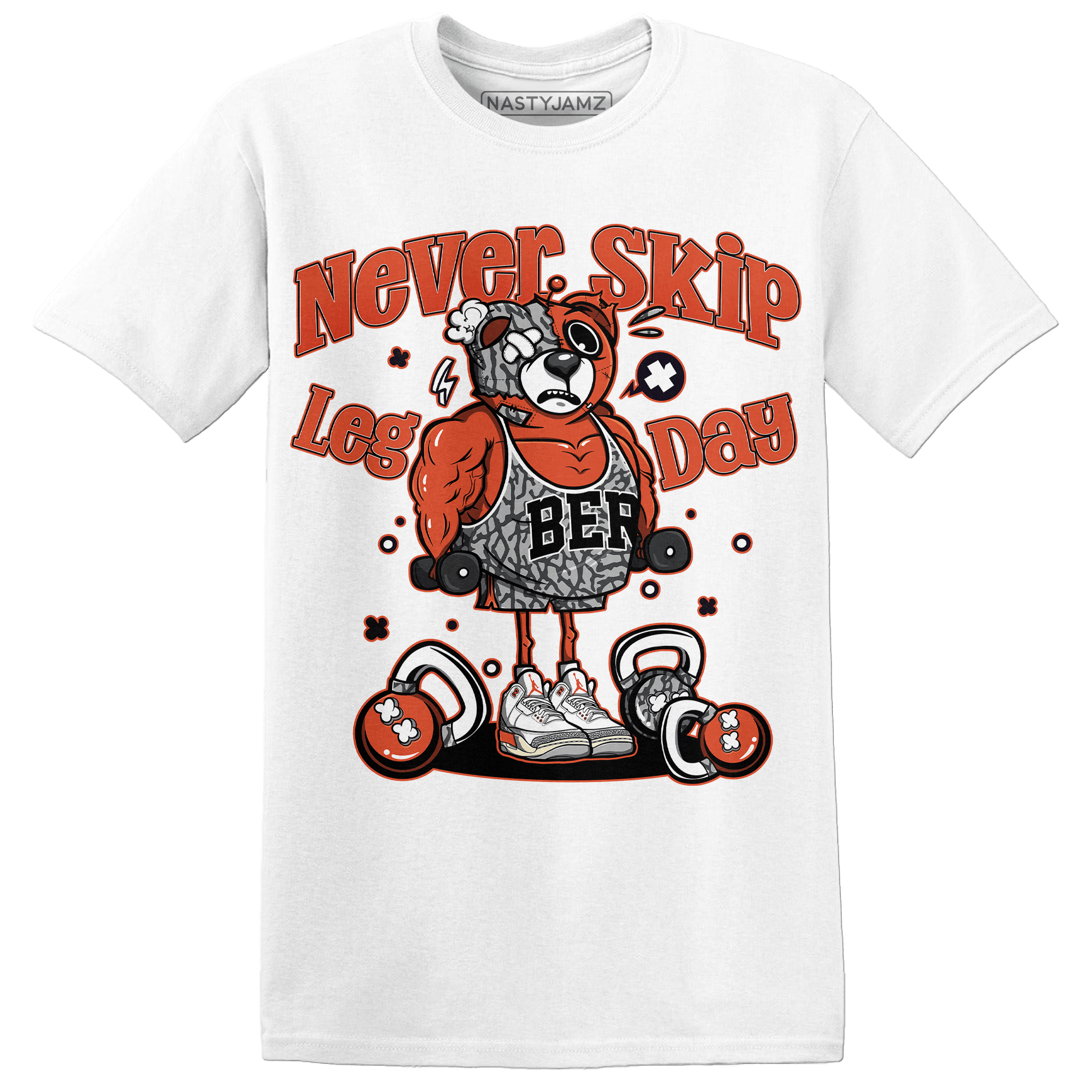 Georgia Peach 3s T Shirt Match Leg Day BER - NastyJamz