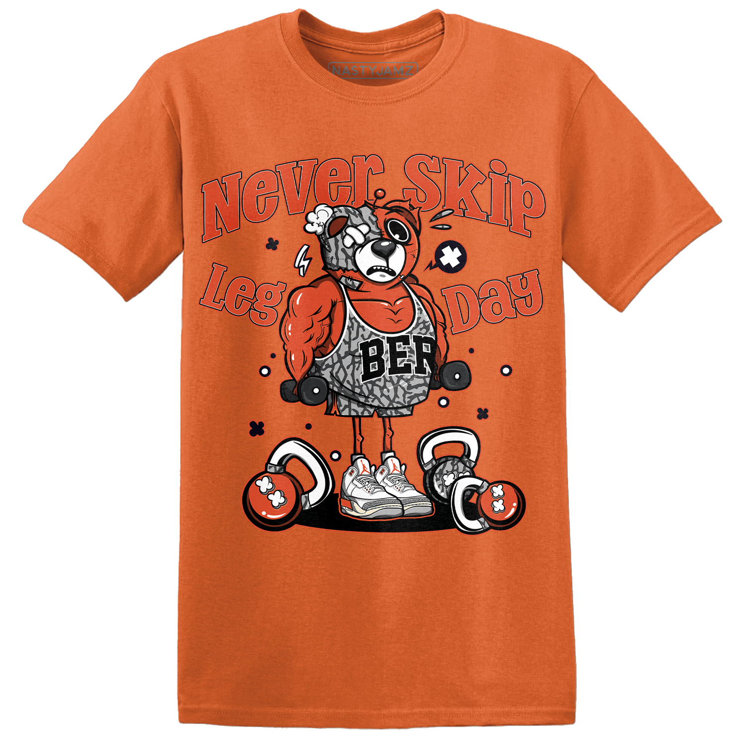 Georgia Peach 3s T Shirt Match Leg Day BER - NastyJamz