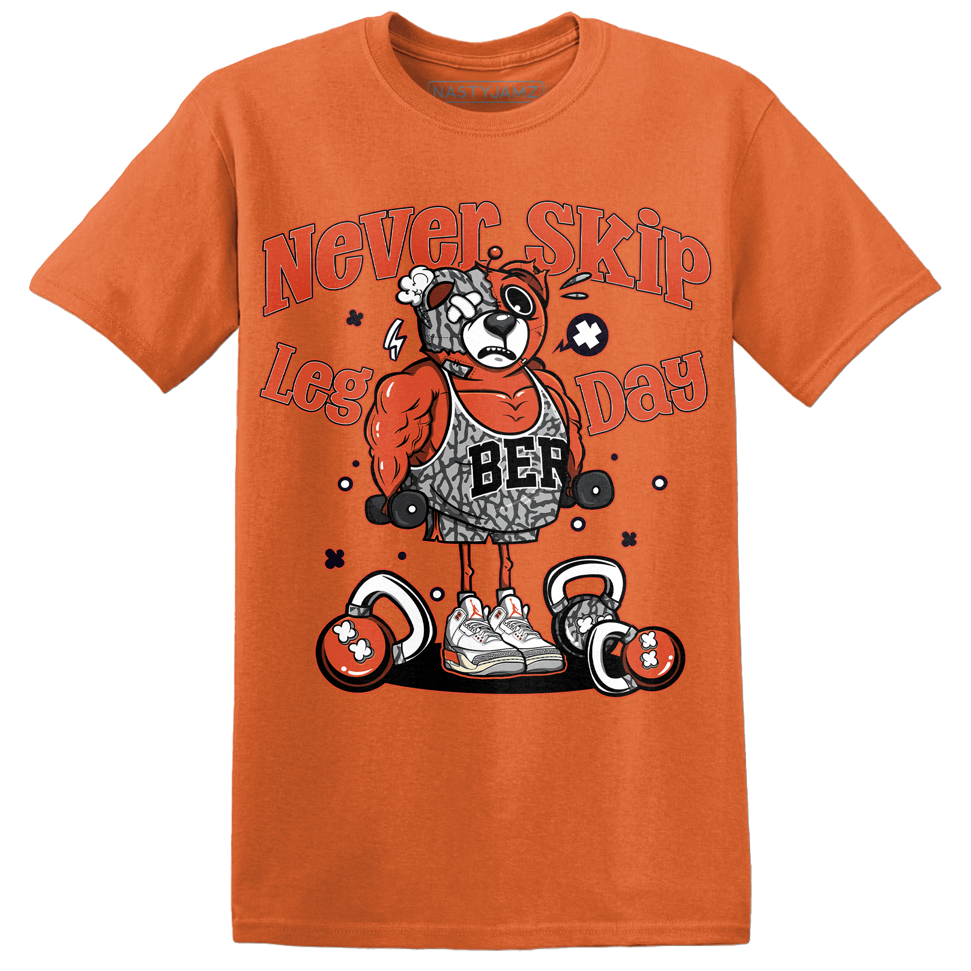 Georgia Peach 3s T Shirt Match Leg Day BER - NastyJamz