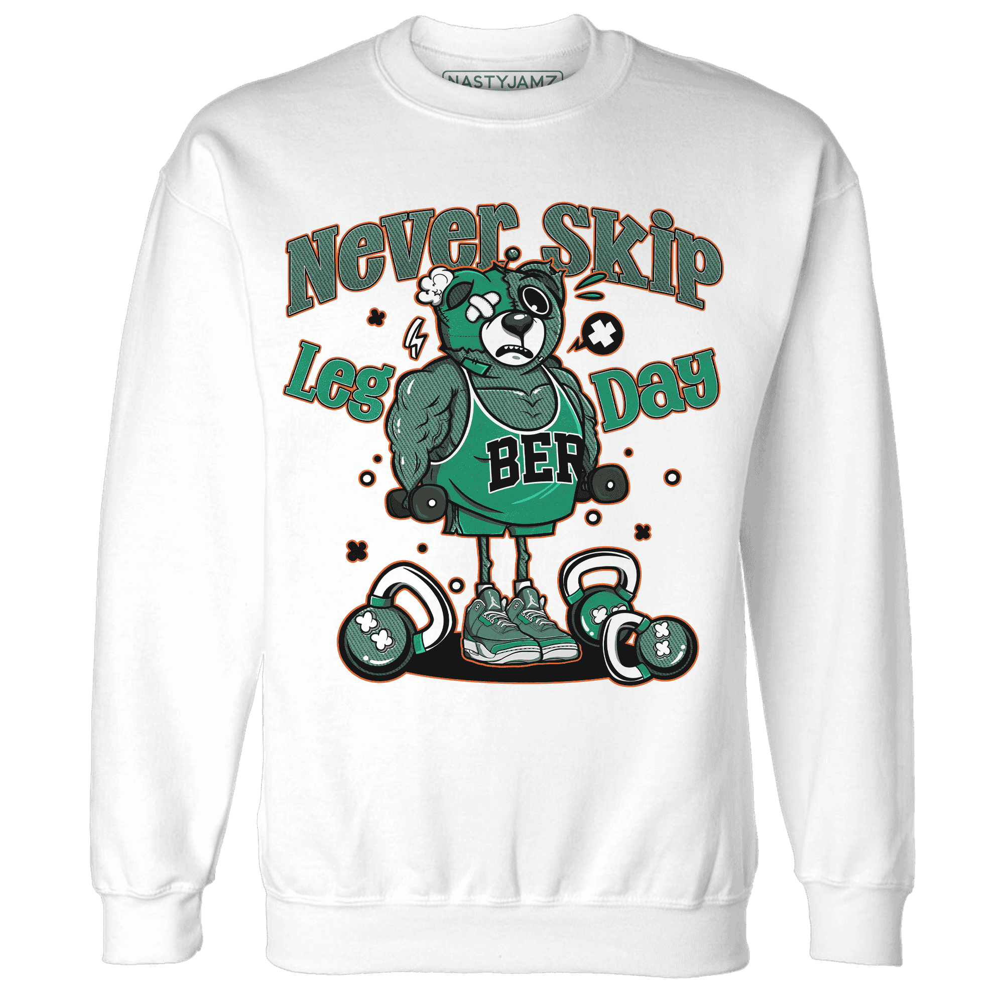 Nina CN Abney 3s Sweatshirt Match Leg Day BER - NastyJamz