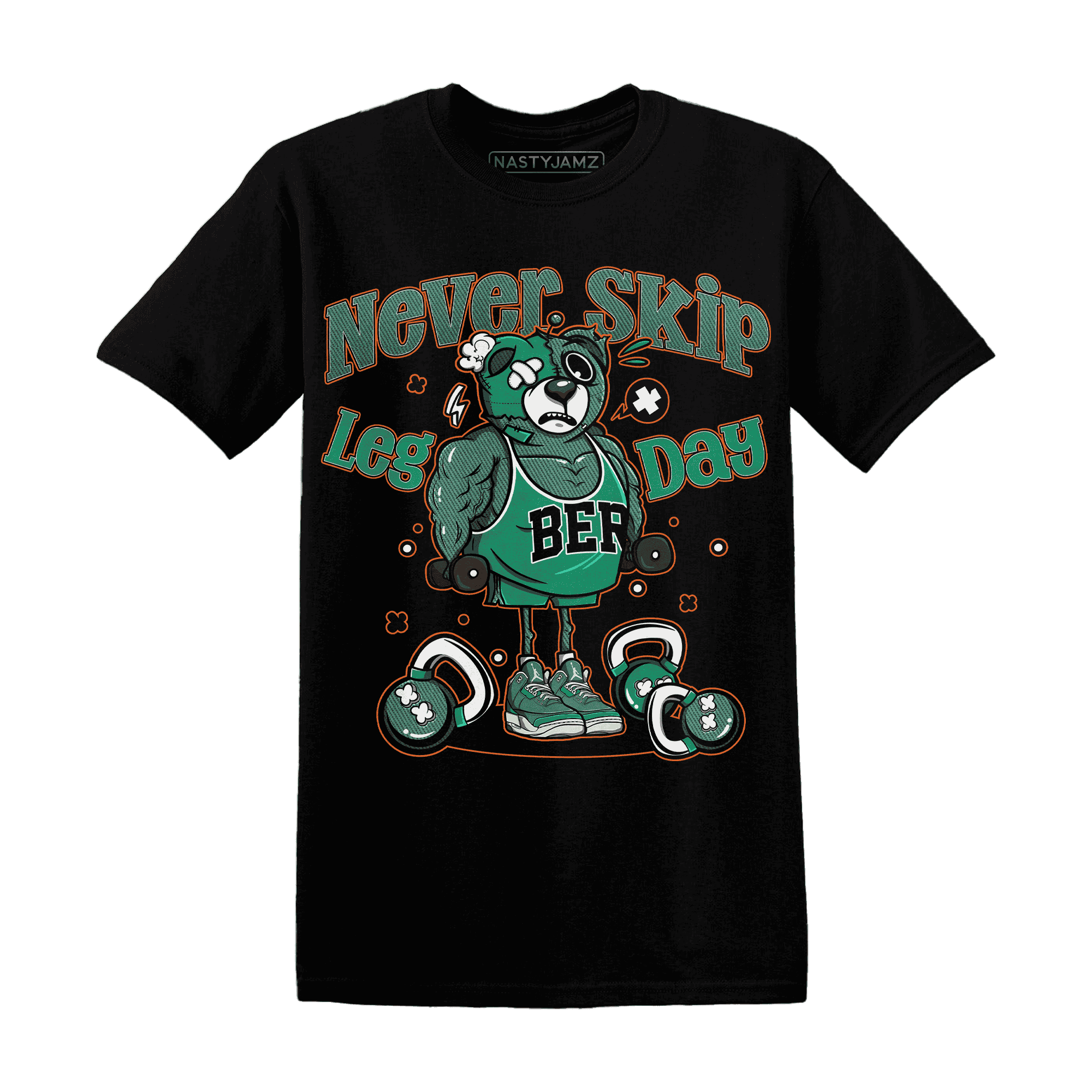 Nina CN Abney 3s T Shirt Match Leg Day BER - NastyJamz