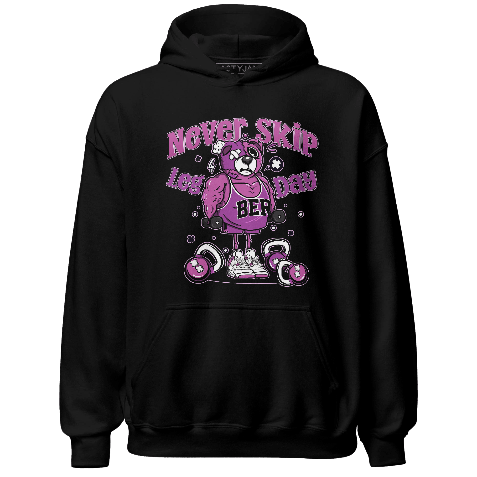 GS Hyper Violet 4s Hoodie Match Leg Day BER - NastyJamz