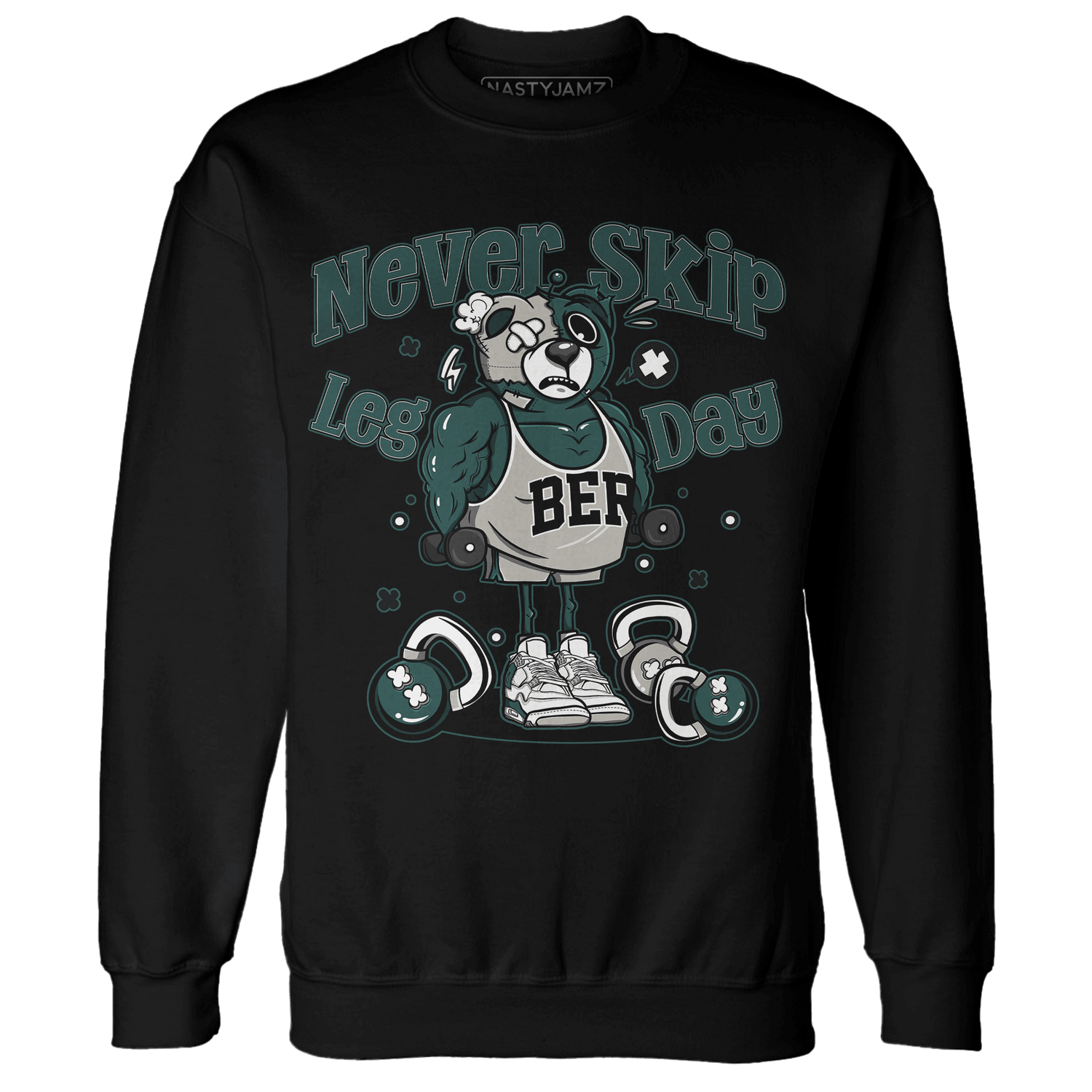 Oxidized Green 4s Sweatshirt Match Leg Day BER - NastyJamz