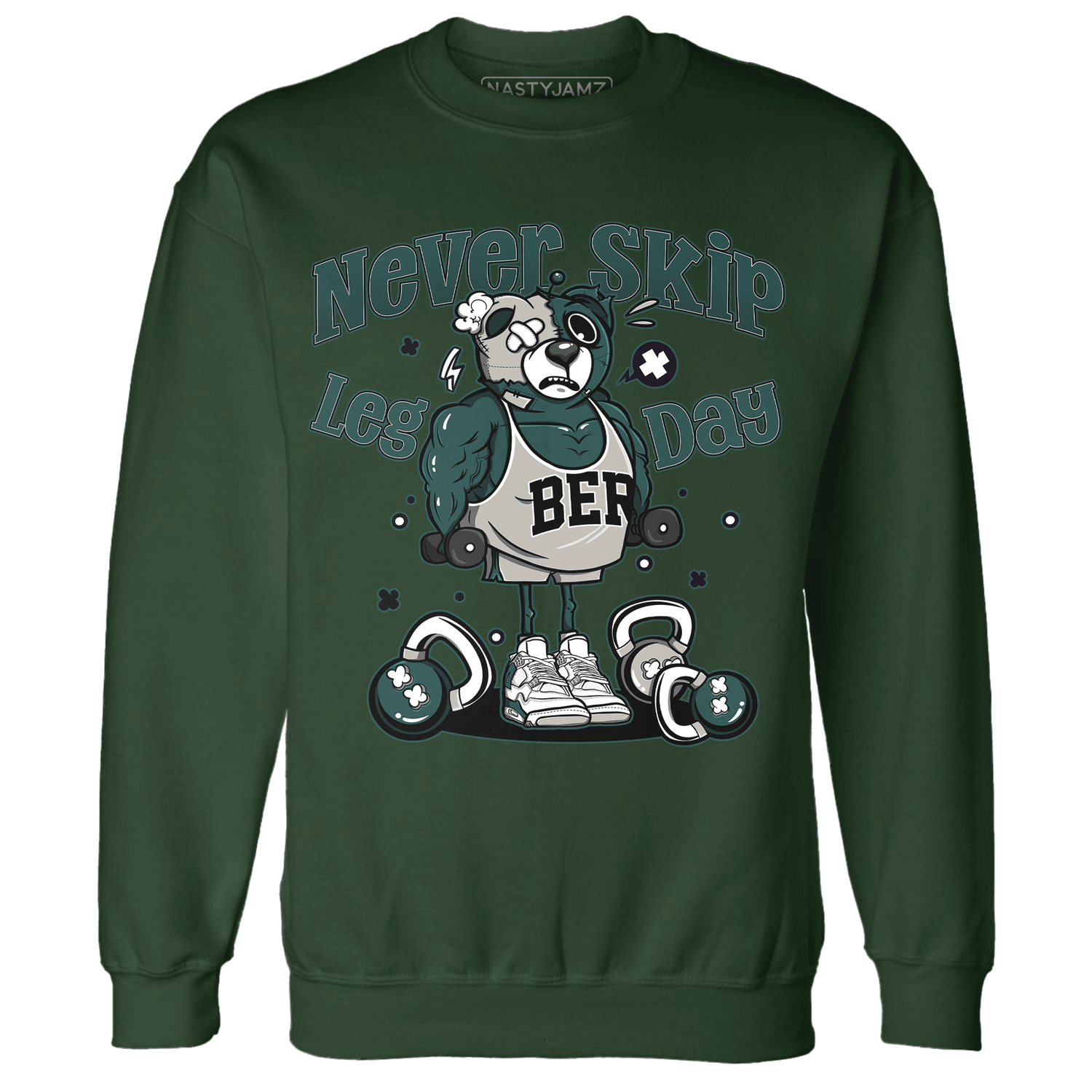 Oxidized Green 4s Sweatshirt Match Leg Day BER - NastyJamz