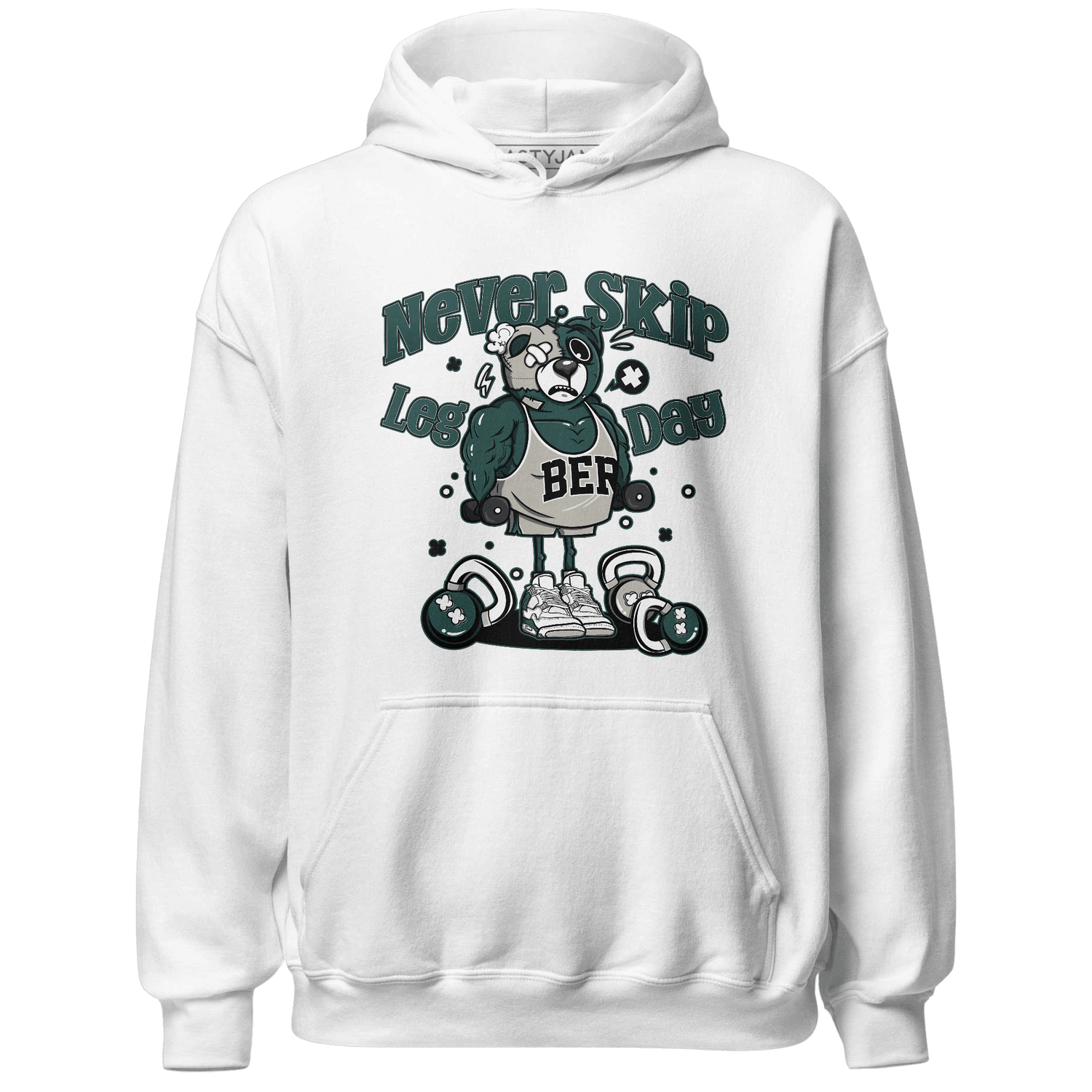 Oxidized Green 4s Hoodie Match Leg Day BER - NastyJamz