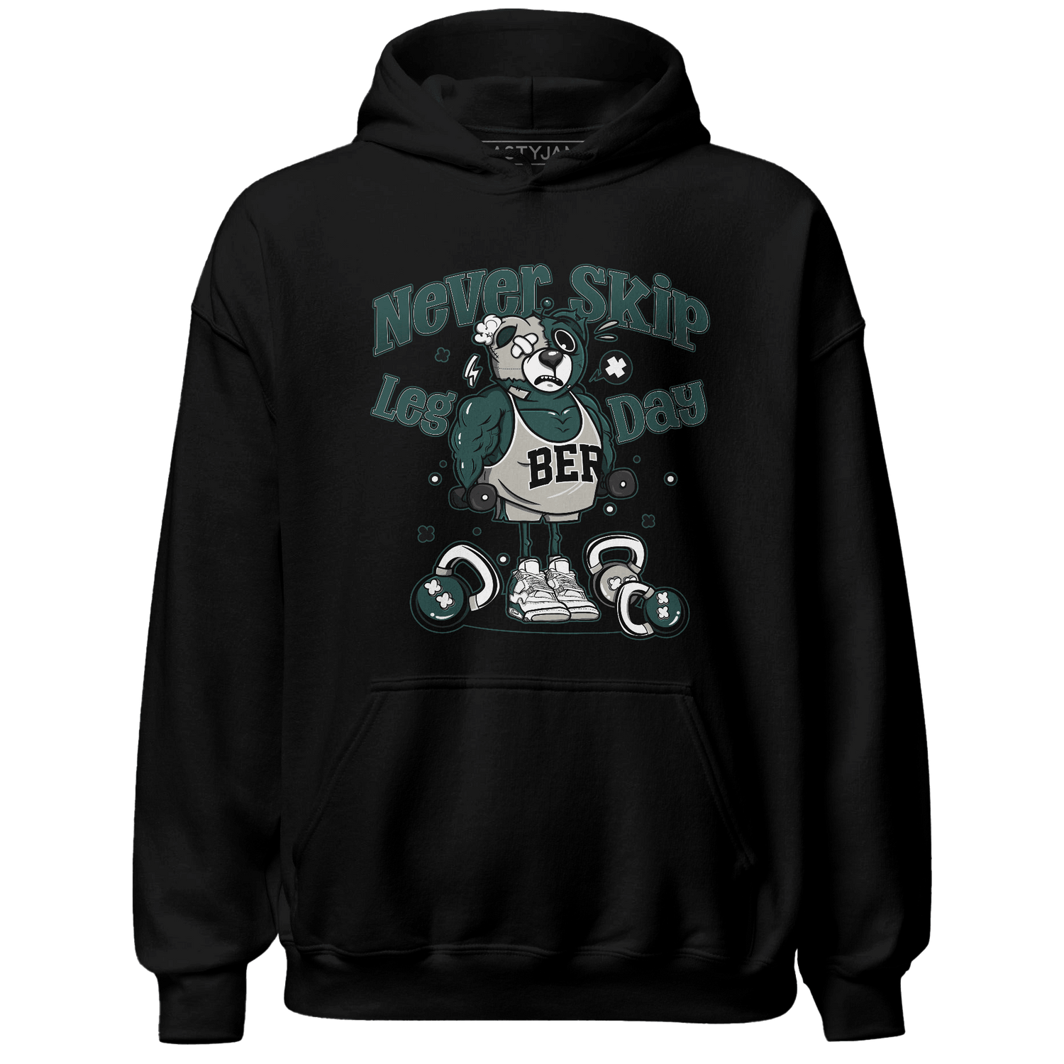 Oxidized Green 4s Hoodie Match Leg Day BER - NastyJamz