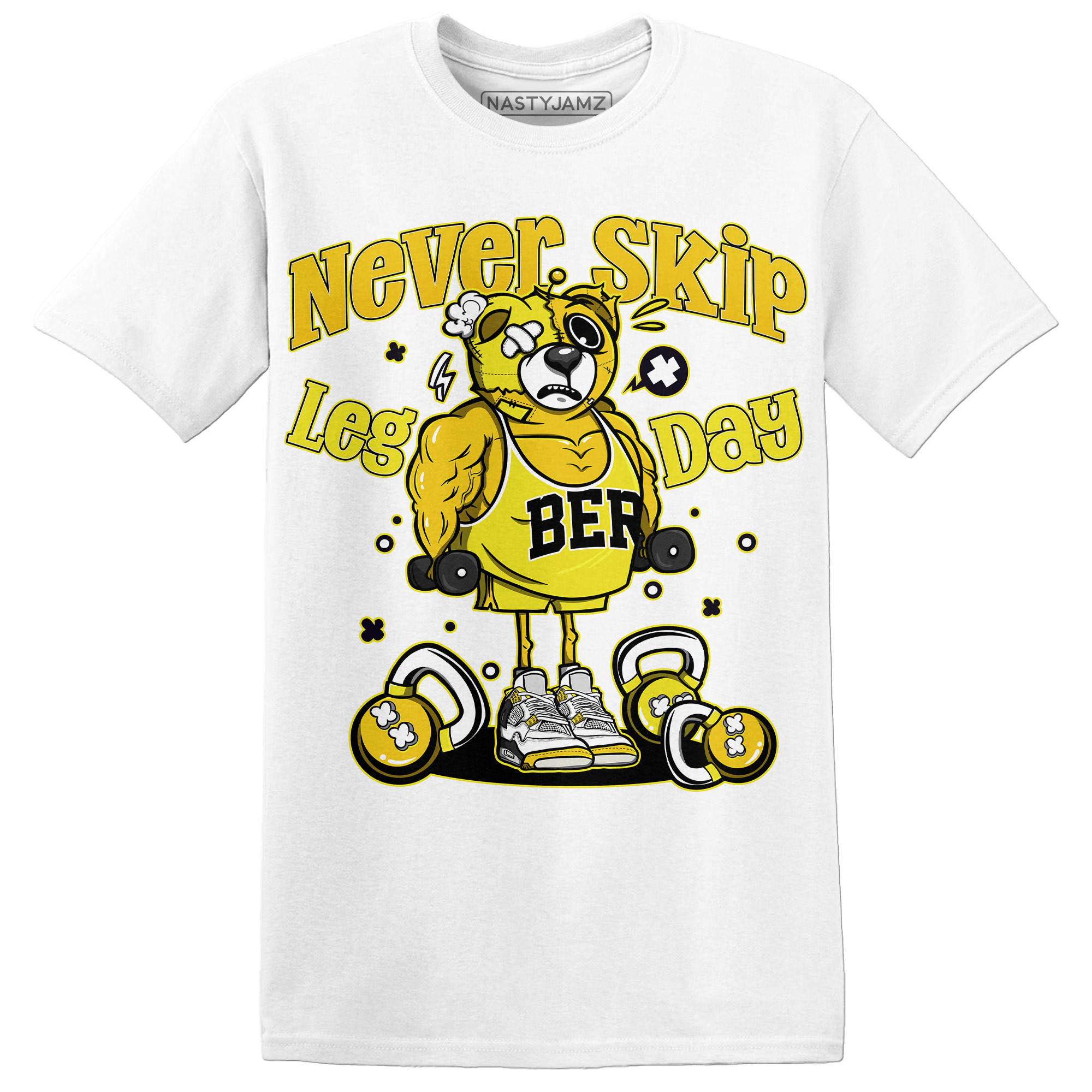 Vivid Sulfur 4s T Shirt Match Leg Day BER - NastyJamz