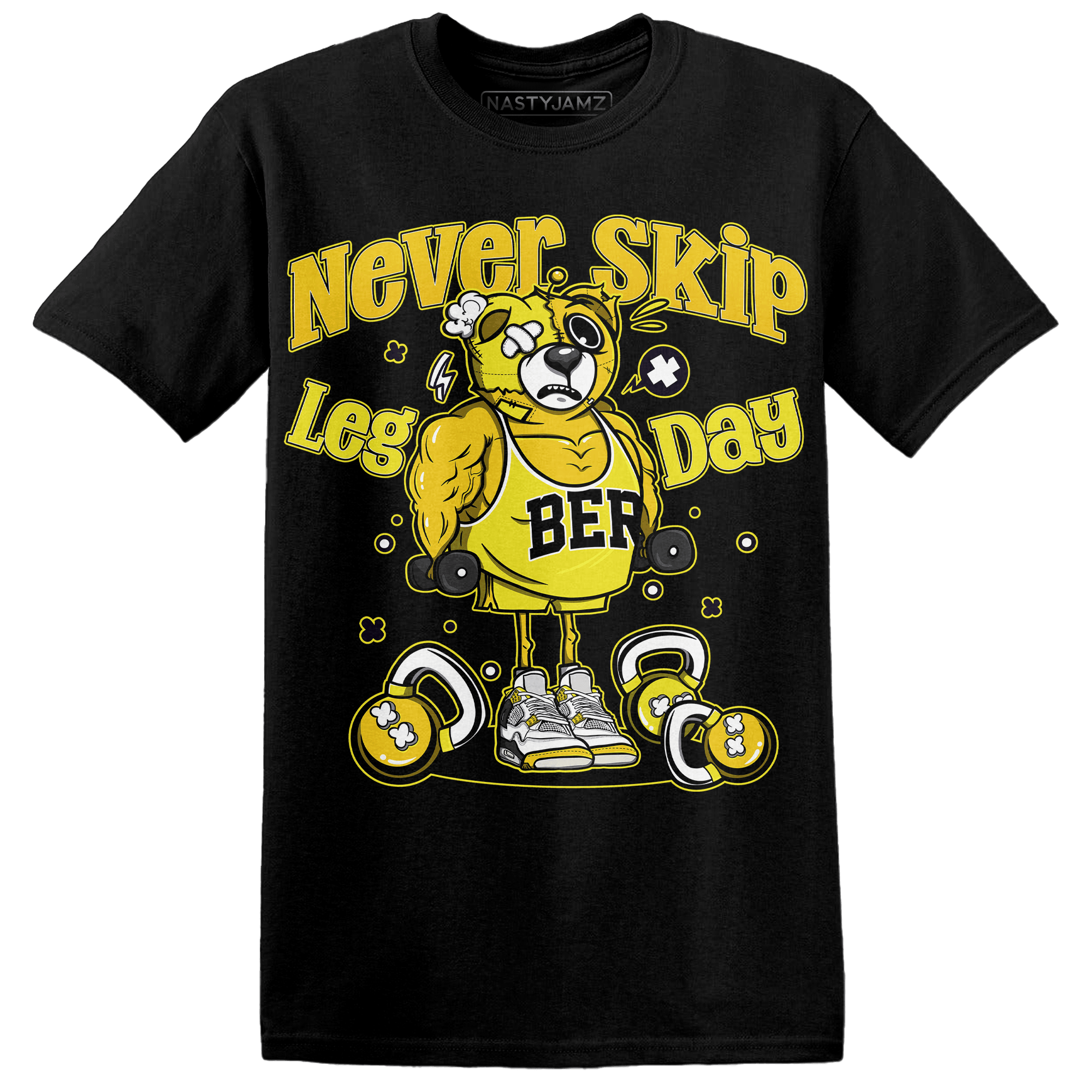 Vivid Sulfur 4s T Shirt Match Leg Day BER - NastyJamz
