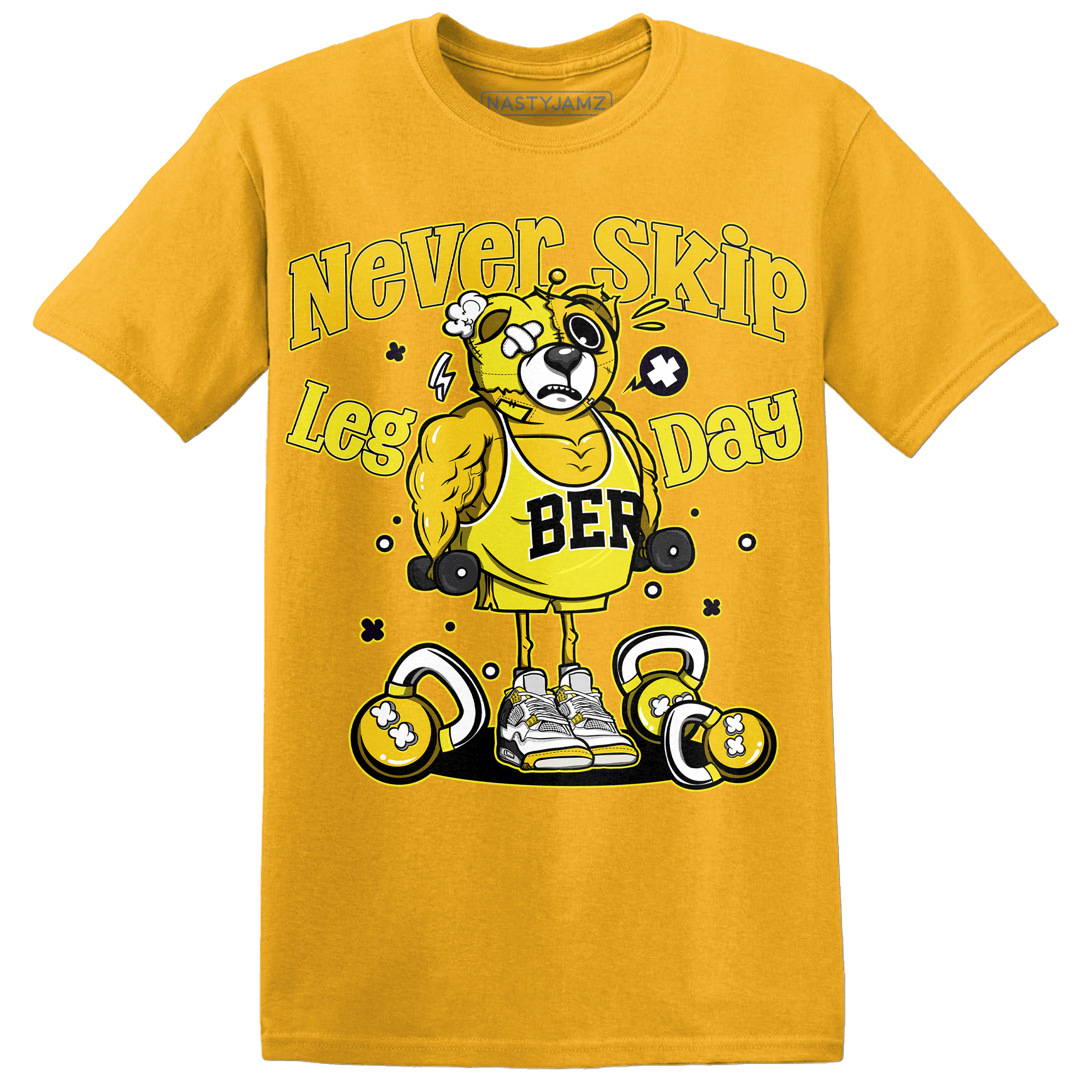 Vivid Sulfur 4s T Shirt Match Leg Day BER - NastyJamz