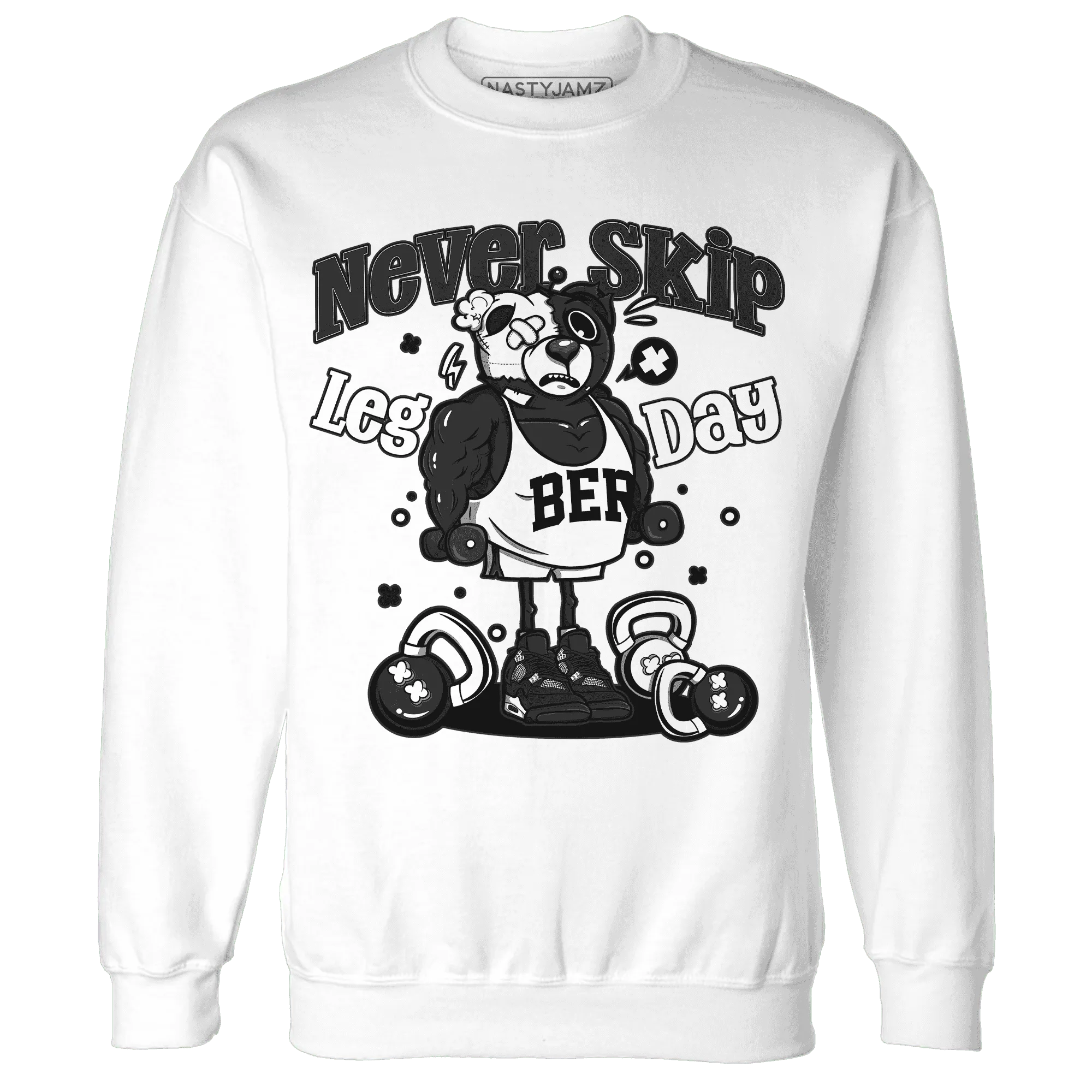 White-Thunder-4s-Sweatshirt-Match-Leg-Day-BER