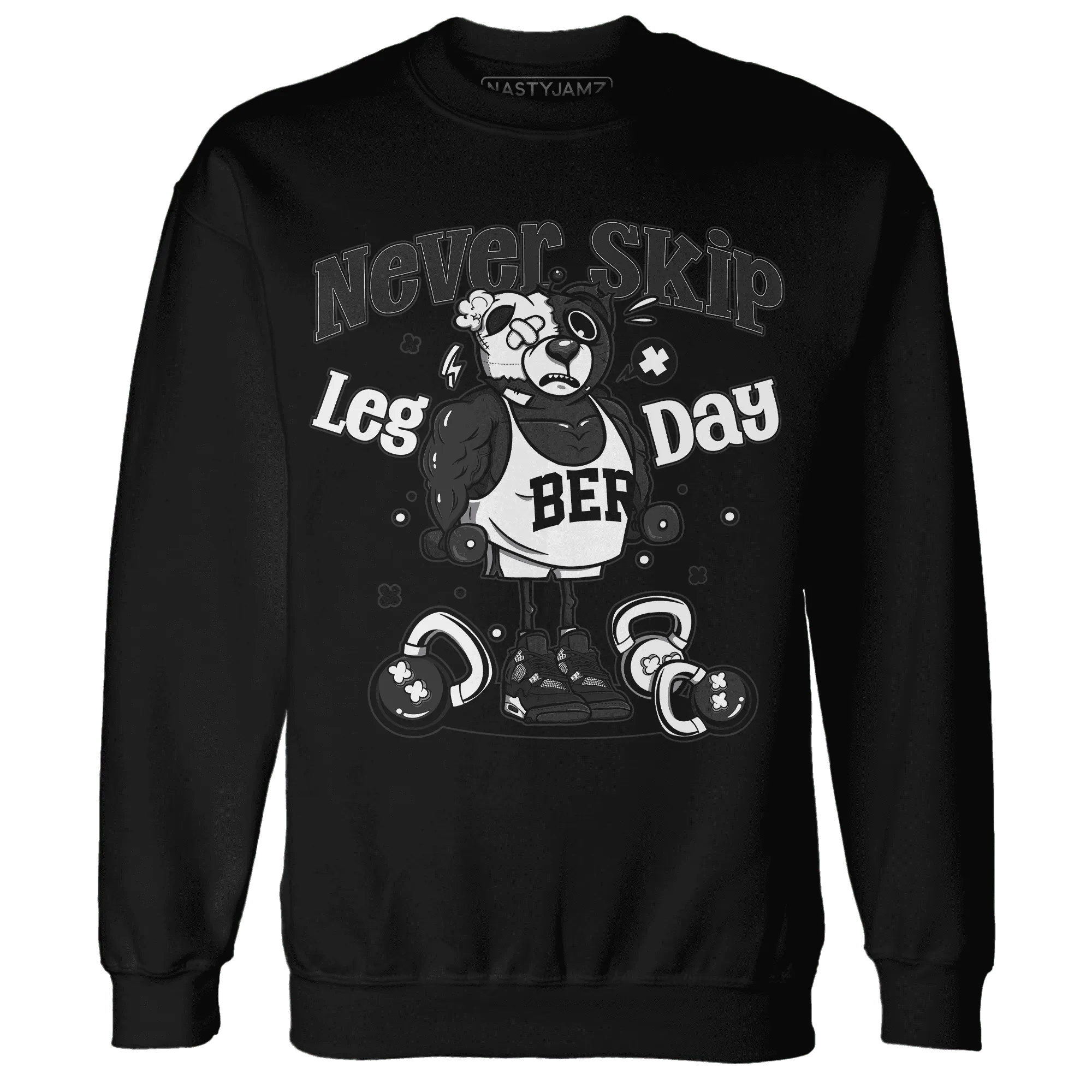 White-Thunder-4s-Sweatshirt-Match-Leg-Day-BER