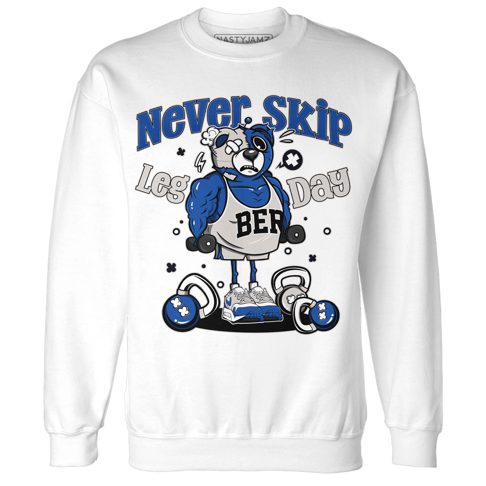 Air Max 1 86 Royal Sweatshirt Match Leg Day BER - NastyJamz