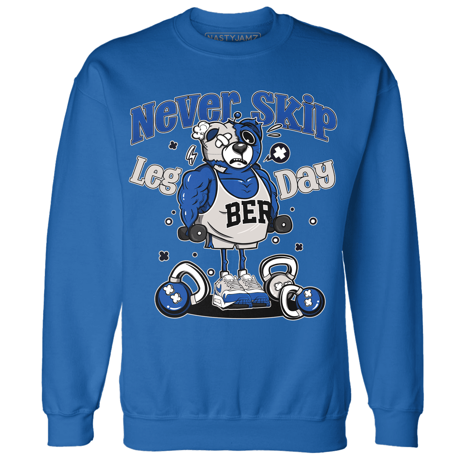 Air Max 1 86 Royal Sweatshirt Match Leg Day BER - NastyJamz