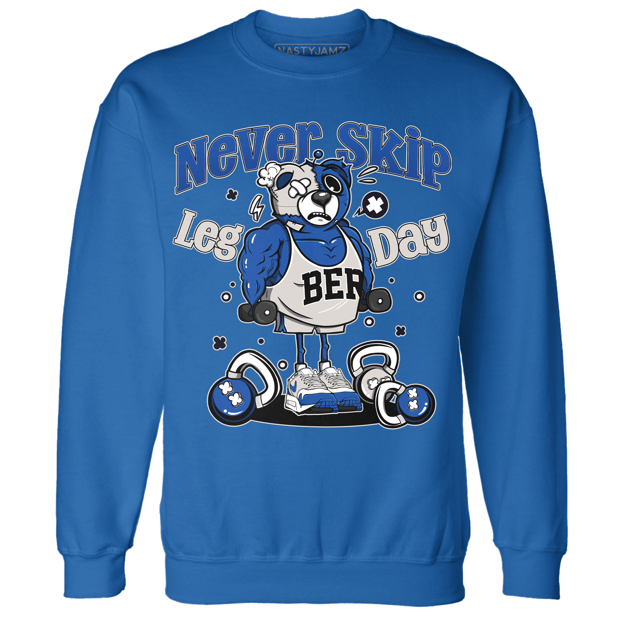 Air Max 1 86 Royal Sweatshirt Match Leg Day BER - NastyJamz