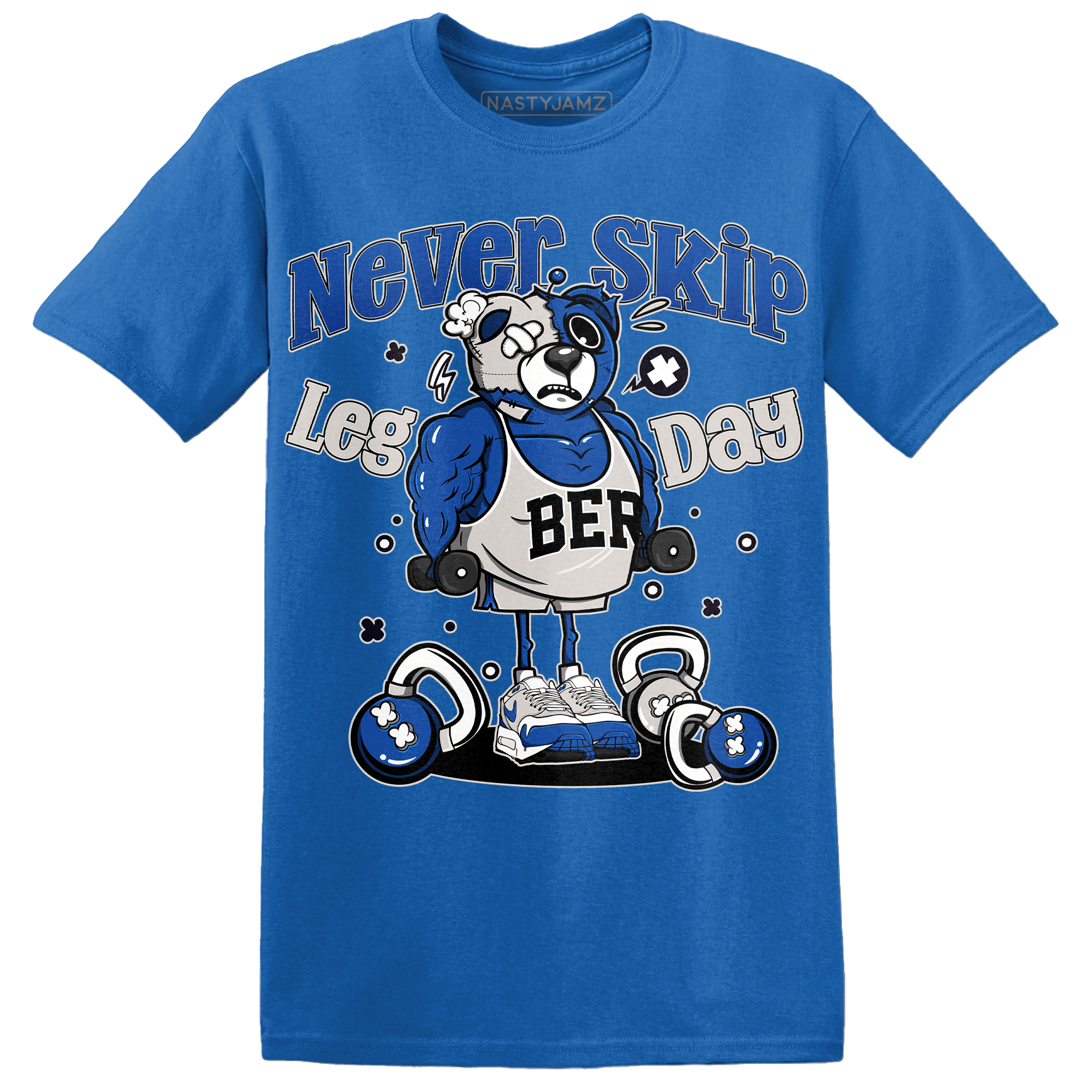 Air Max 1 86 Royal T Shirt Match Leg Day BER - NastyJamz