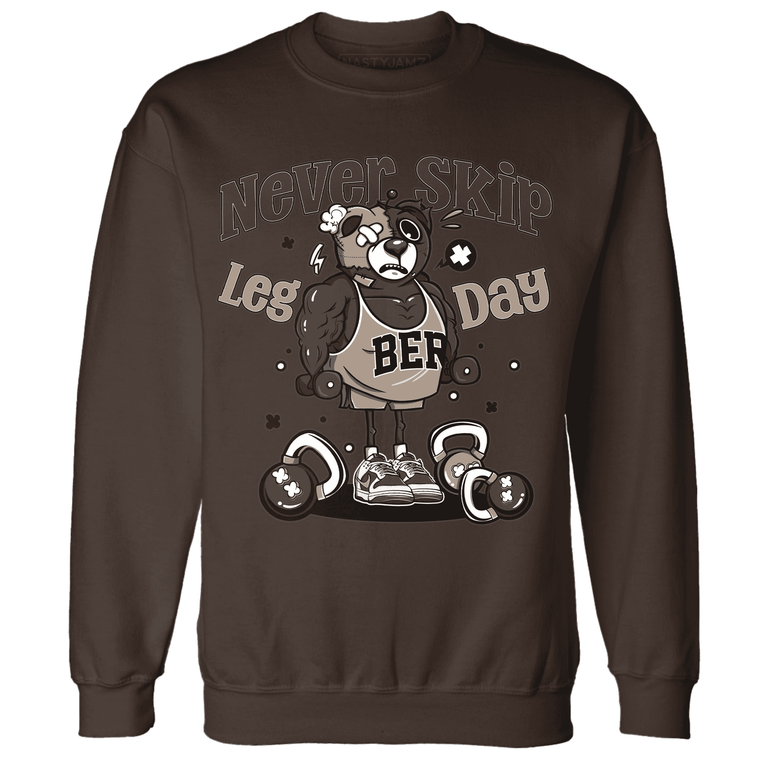 Dunk Low Baroque Brown Sweatshirt Match Leg Day BER - NastyJamz