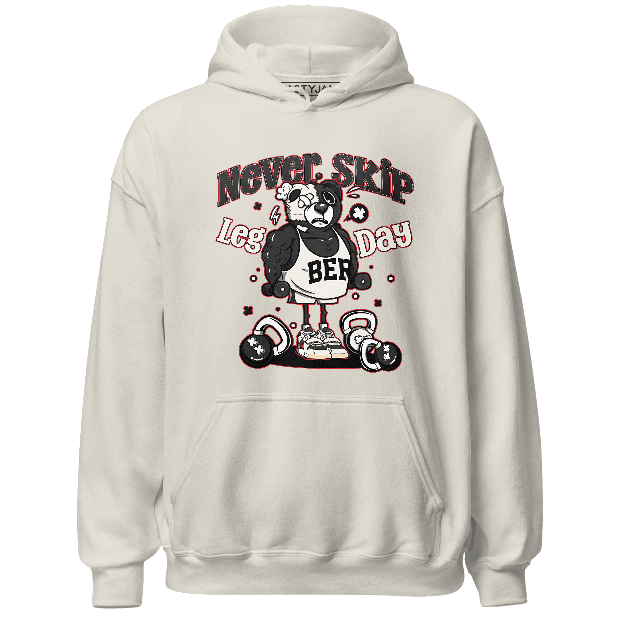 Jumman Jack University Red Hoodie Match Leg Day BER - NastyJamz