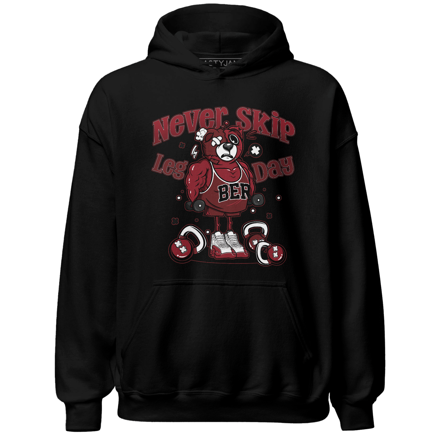Cherry 12s Hoodie Match Leg Day BER - NastyJamz