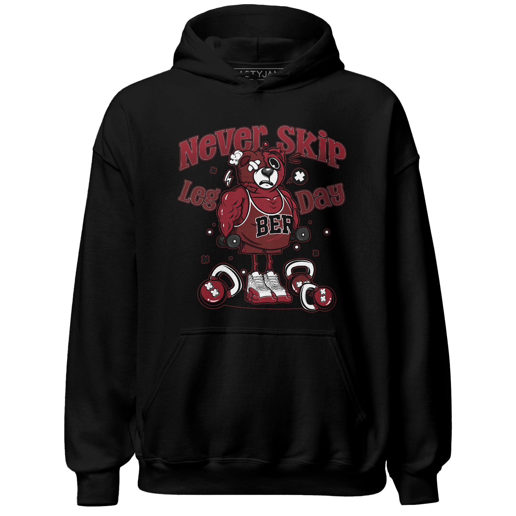 Cherry 12s Hoodie Match Leg Day BER - NastyJamz