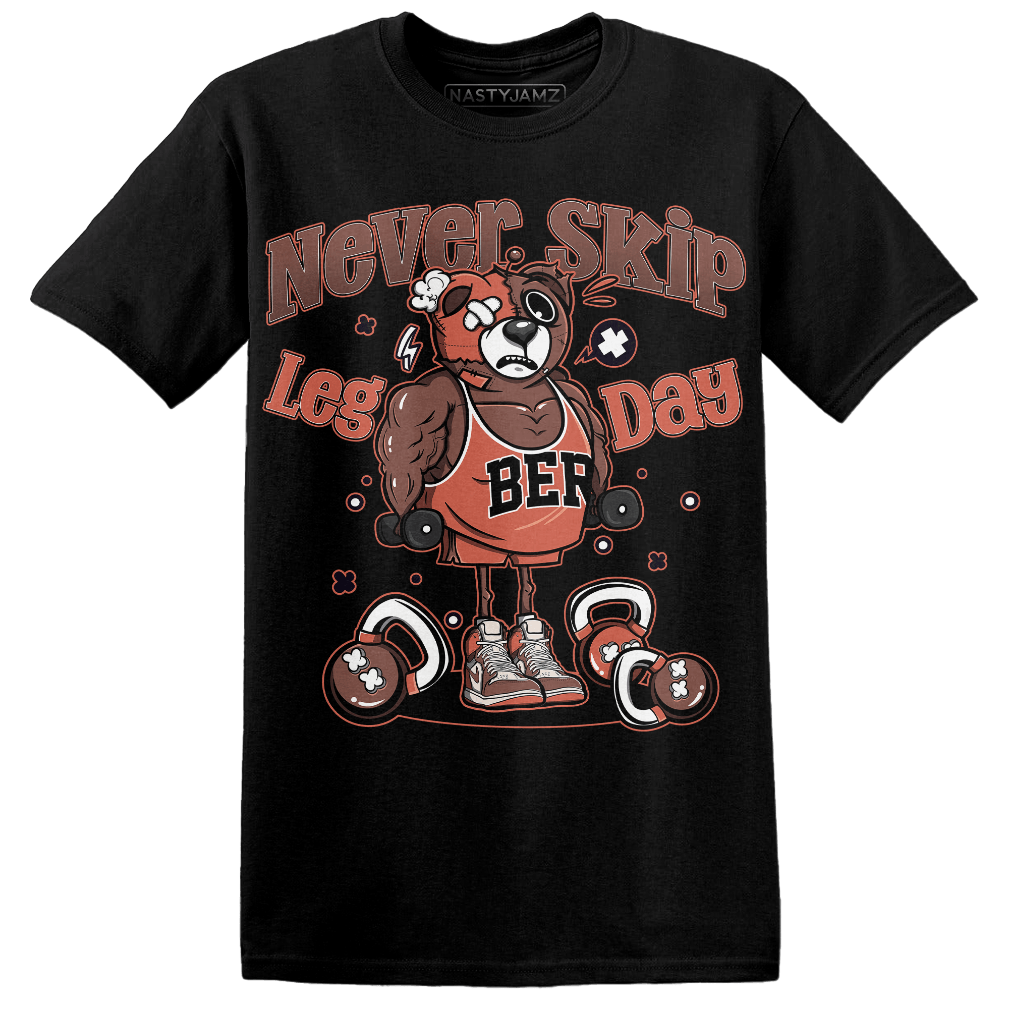 High OG Dusted Clay 1s T Shirt Match Leg Day BER - NastyJamz