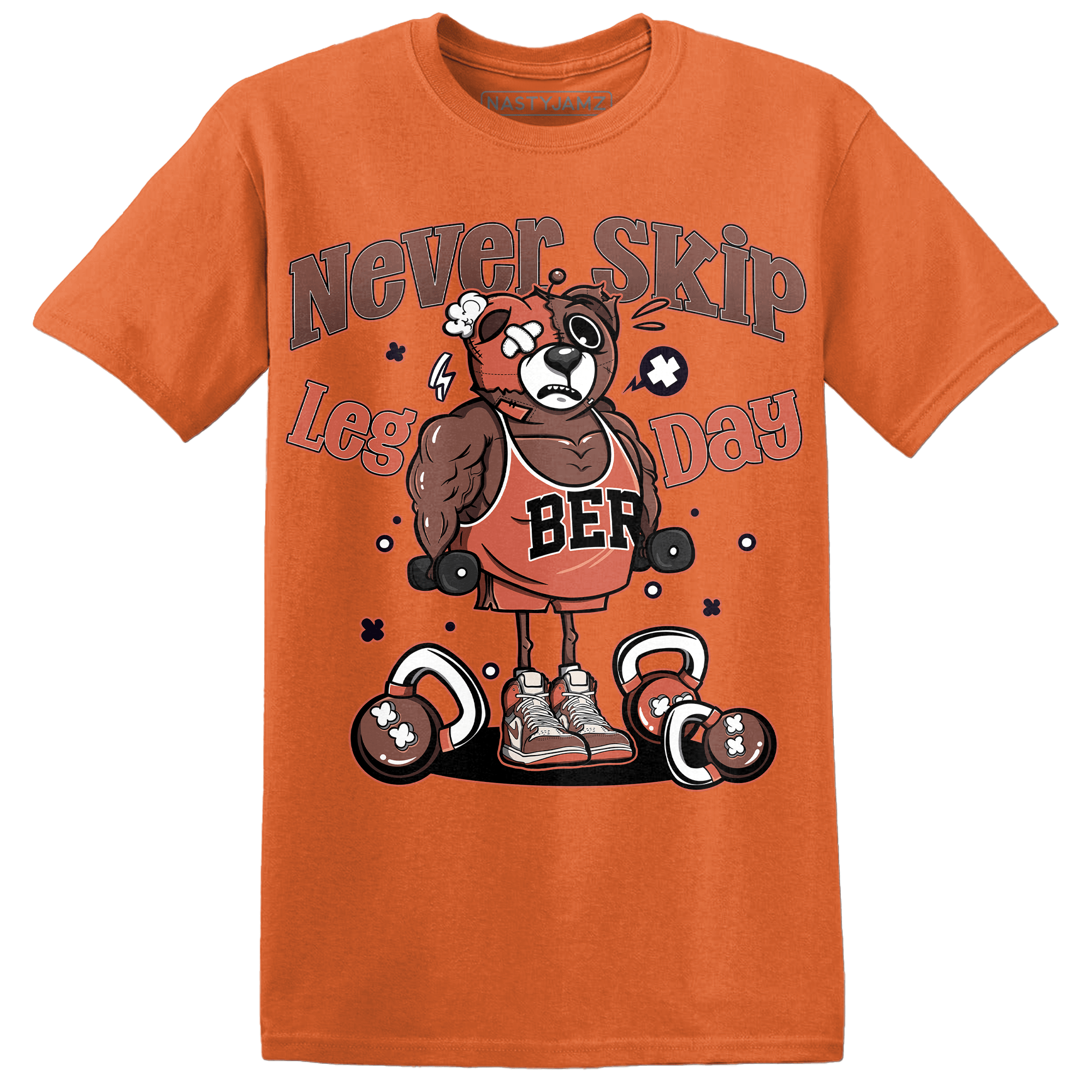 High OG Dusted Clay 1s T Shirt Match Leg Day BER - NastyJamz