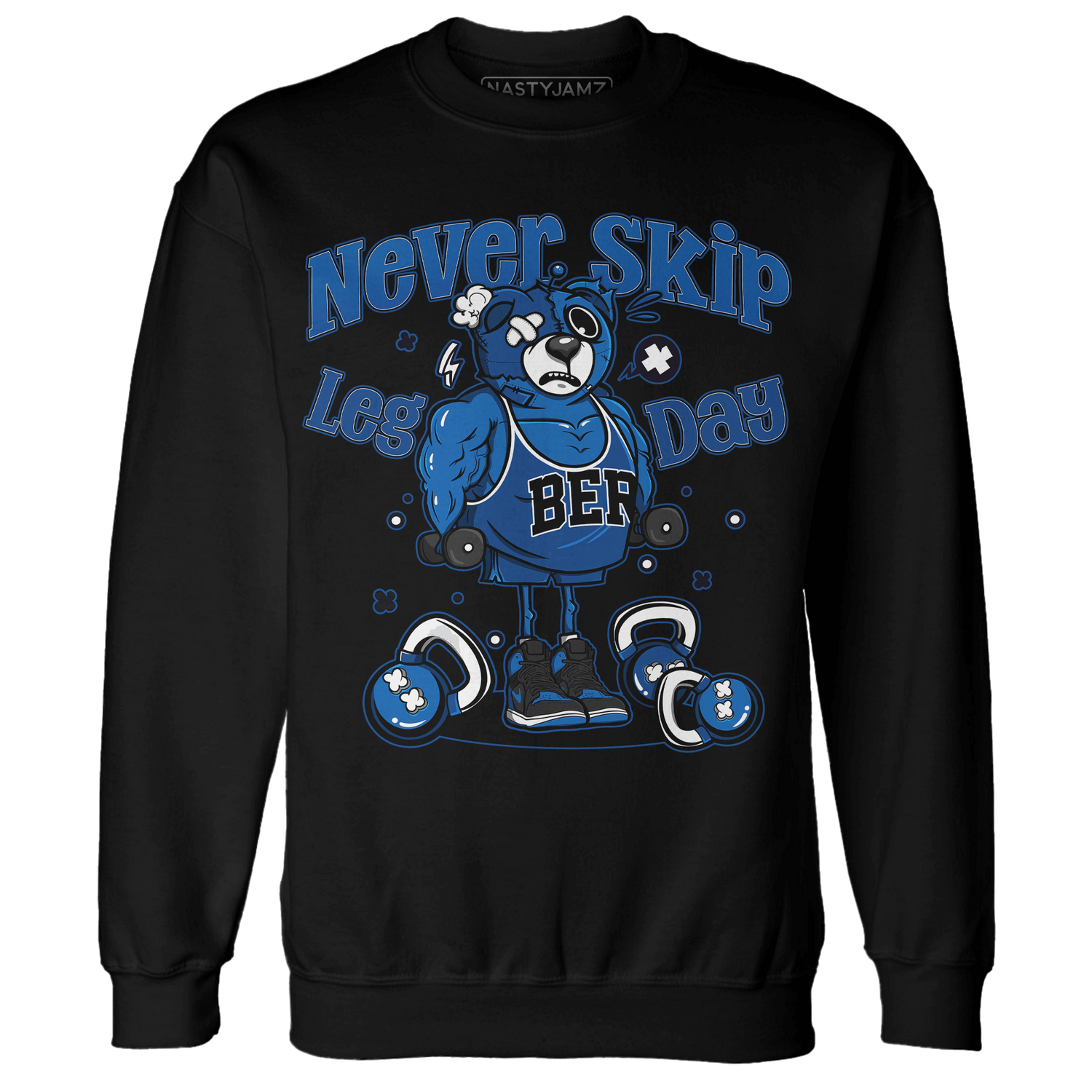 Royal Reimagined 1s Sweatshirt Match Leg Day BER - NastyJamz