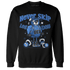 University Blue Toe 1s Sweatshirt Match Leg Day BER - NastyJamz