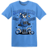 University Blue Toe 1s T Shirt Match Leg Day BER - NastyJamz