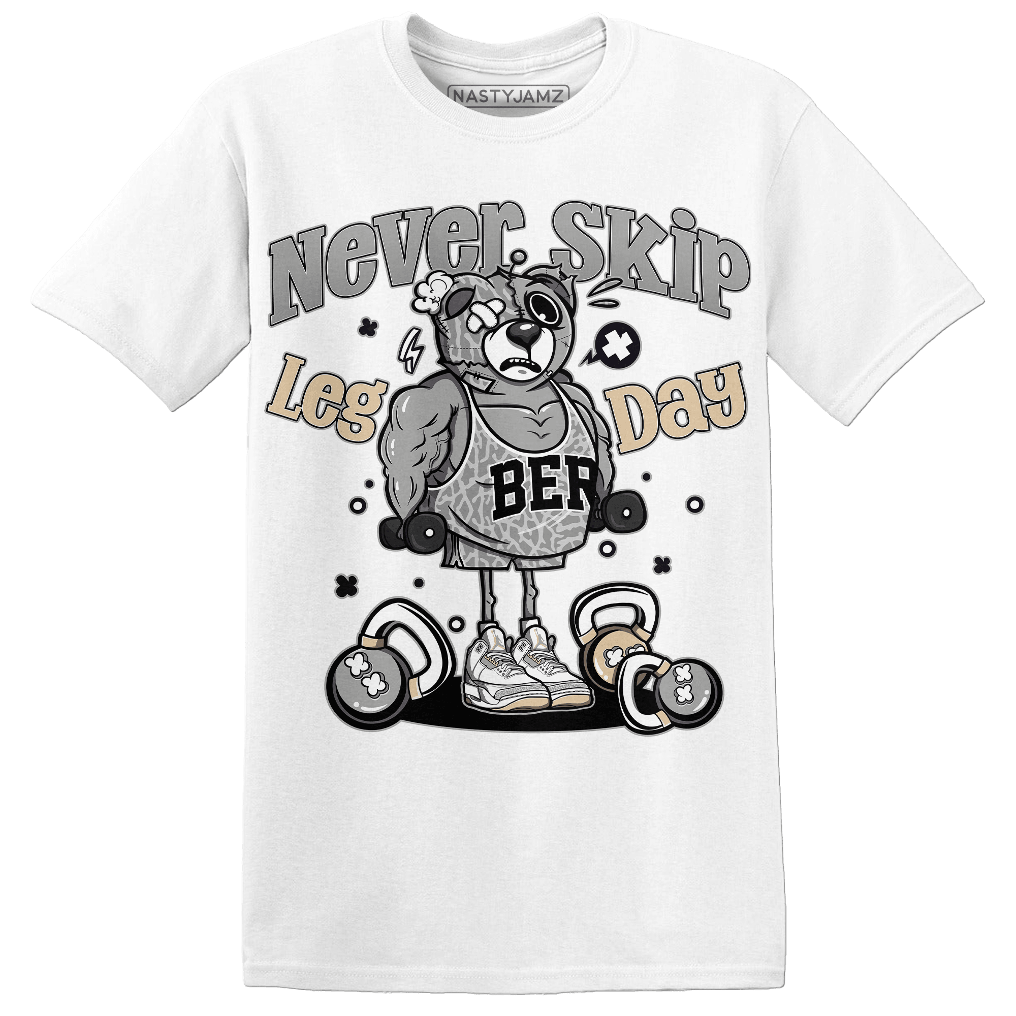 Craft Ivory 3s T Shirt Match Leg Day BER - NastyJamz