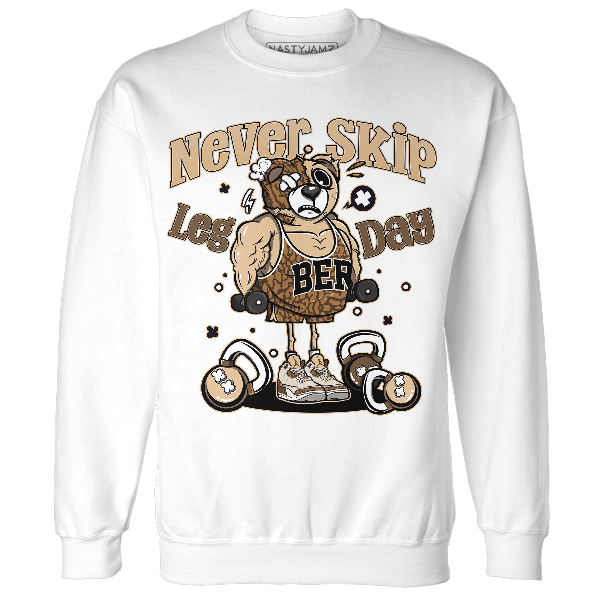 Palomino 3s Sweatshirt Match Leg Day BER - NastyJamz