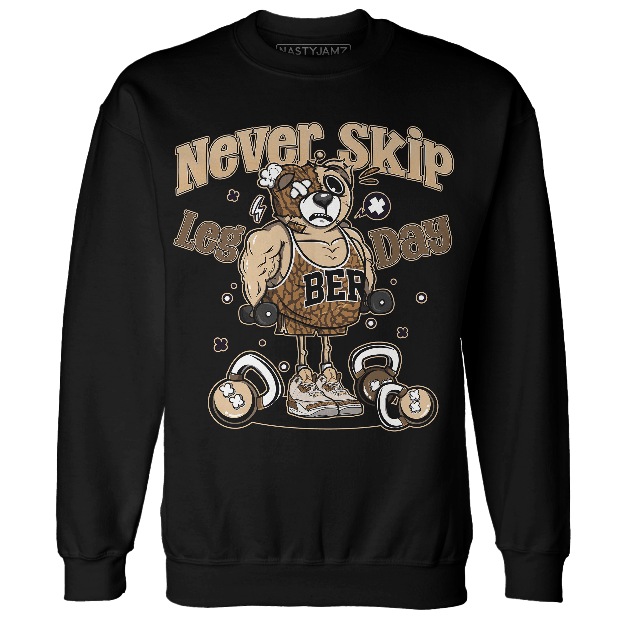 Palomino 3s Sweatshirt Match Leg Day BER - NastyJamz